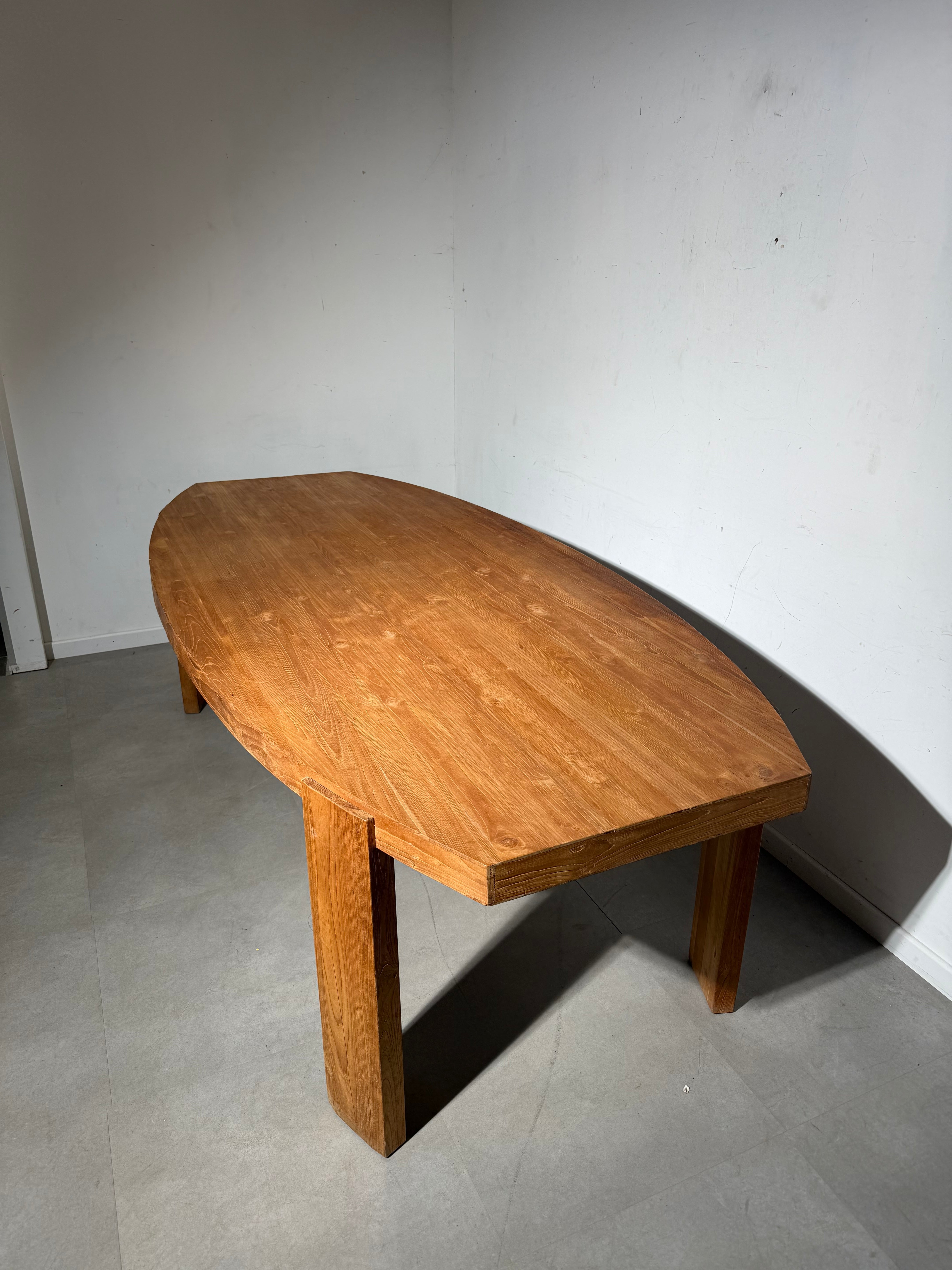 Massive Teak Wood Dining Table