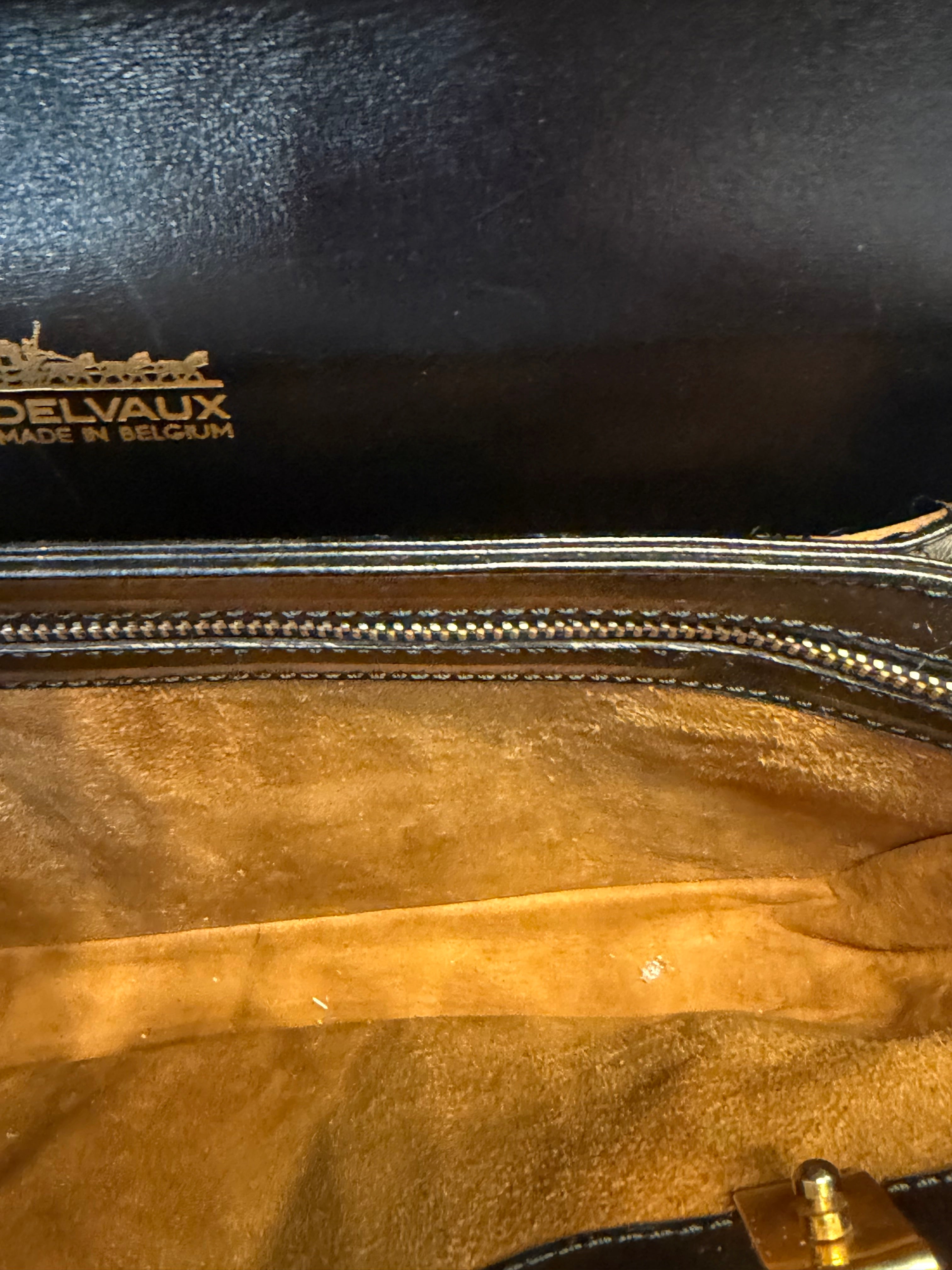 Vintage Delvaux Bourgogne Bag Black