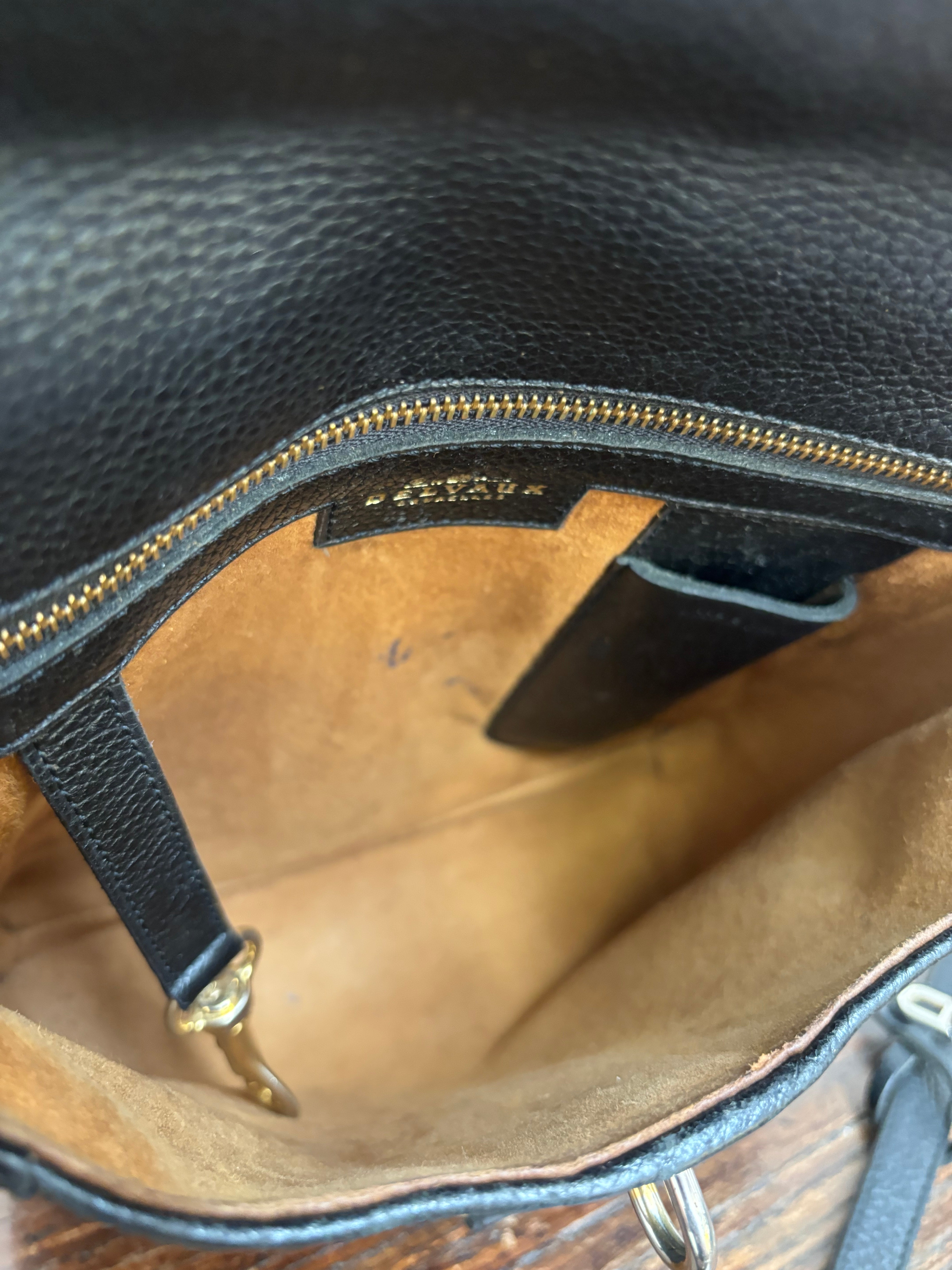 Delvaux « Rubis » Toile de cuire