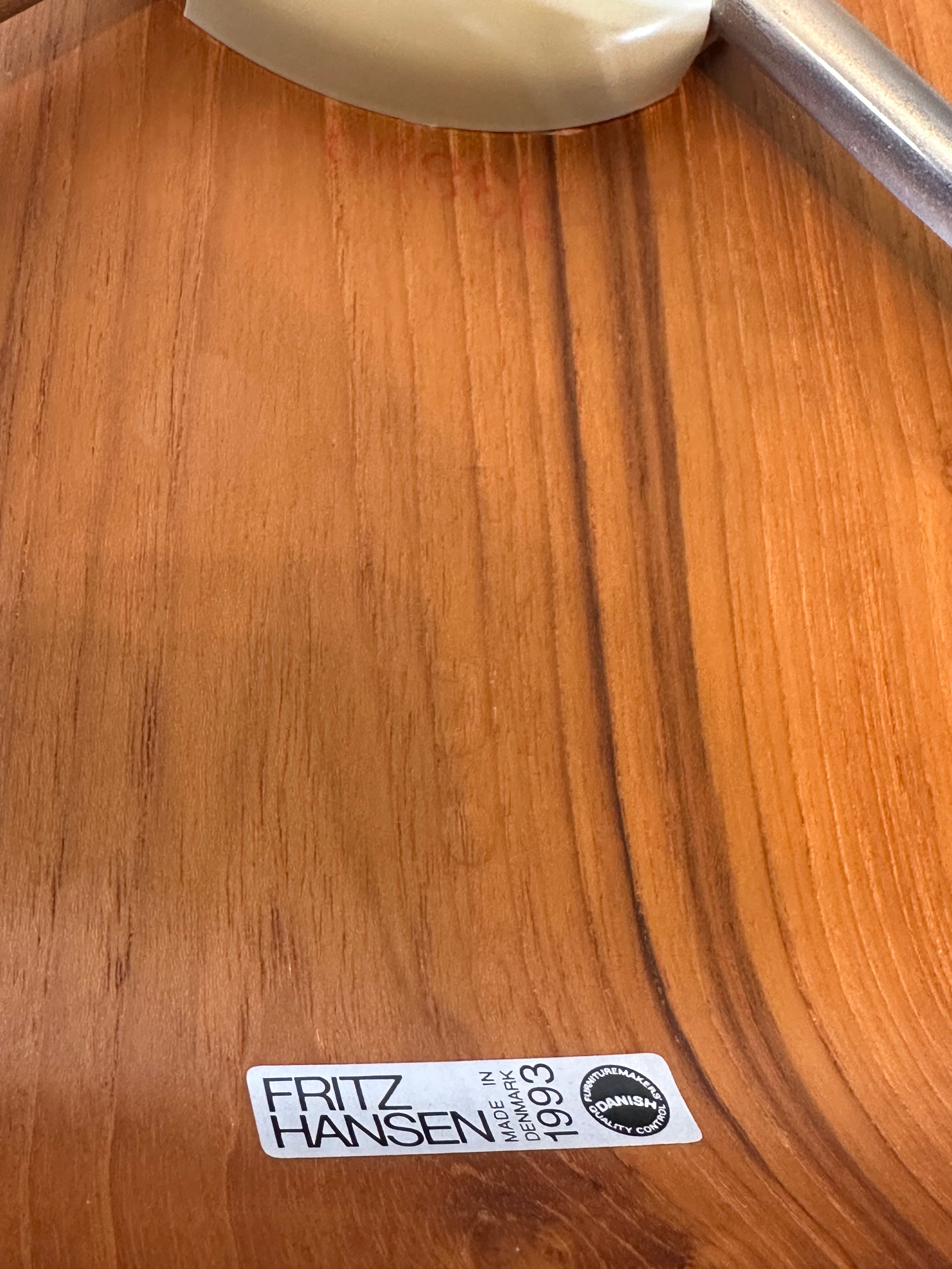 Fritz Hansen Series 7 Chairs – Set of 6 (1993 Edition) – Teak Veneer