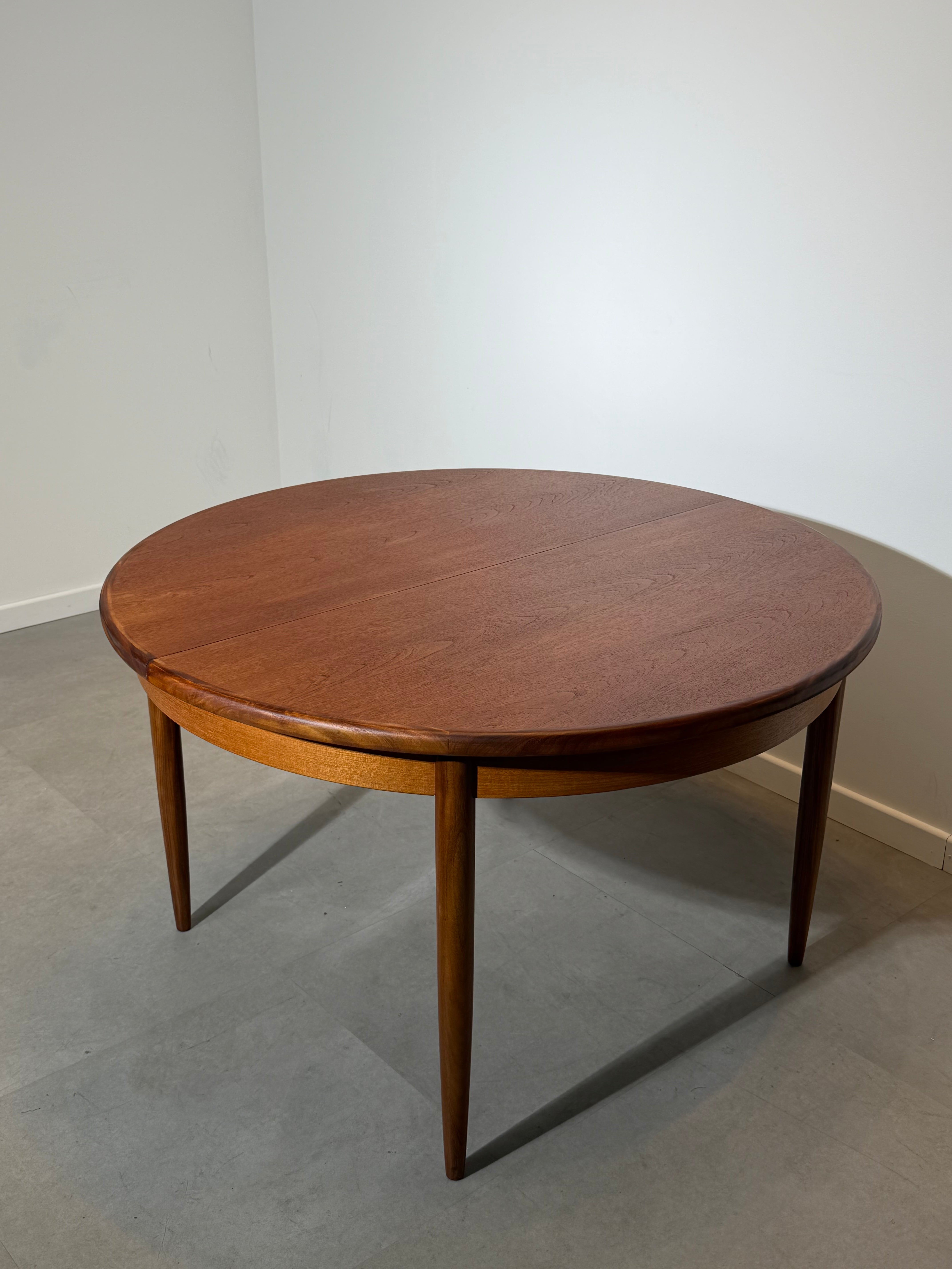 G-Plan Round Extendable Dining Table in Teak