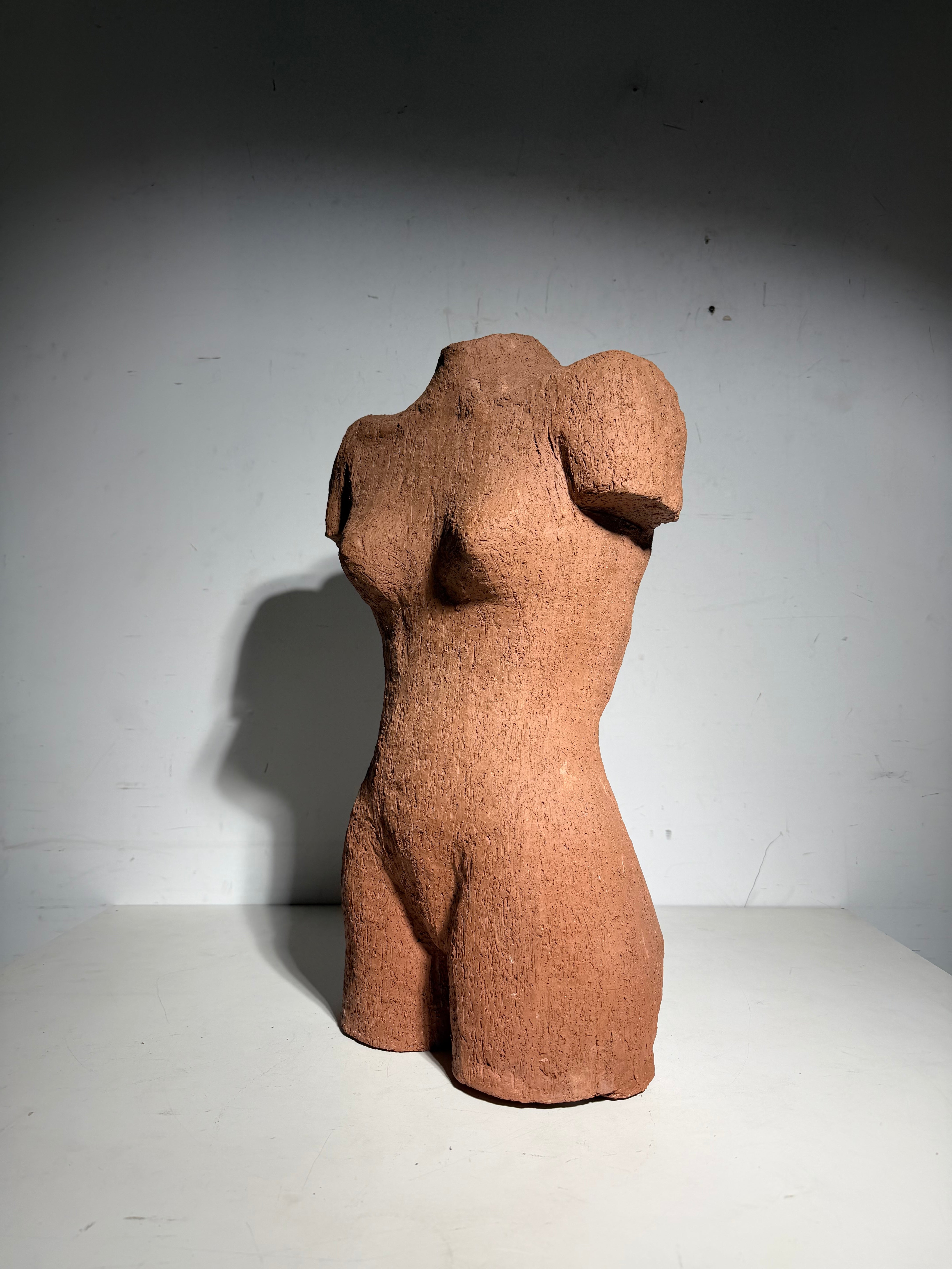 Terracotta Torso Sculpture
