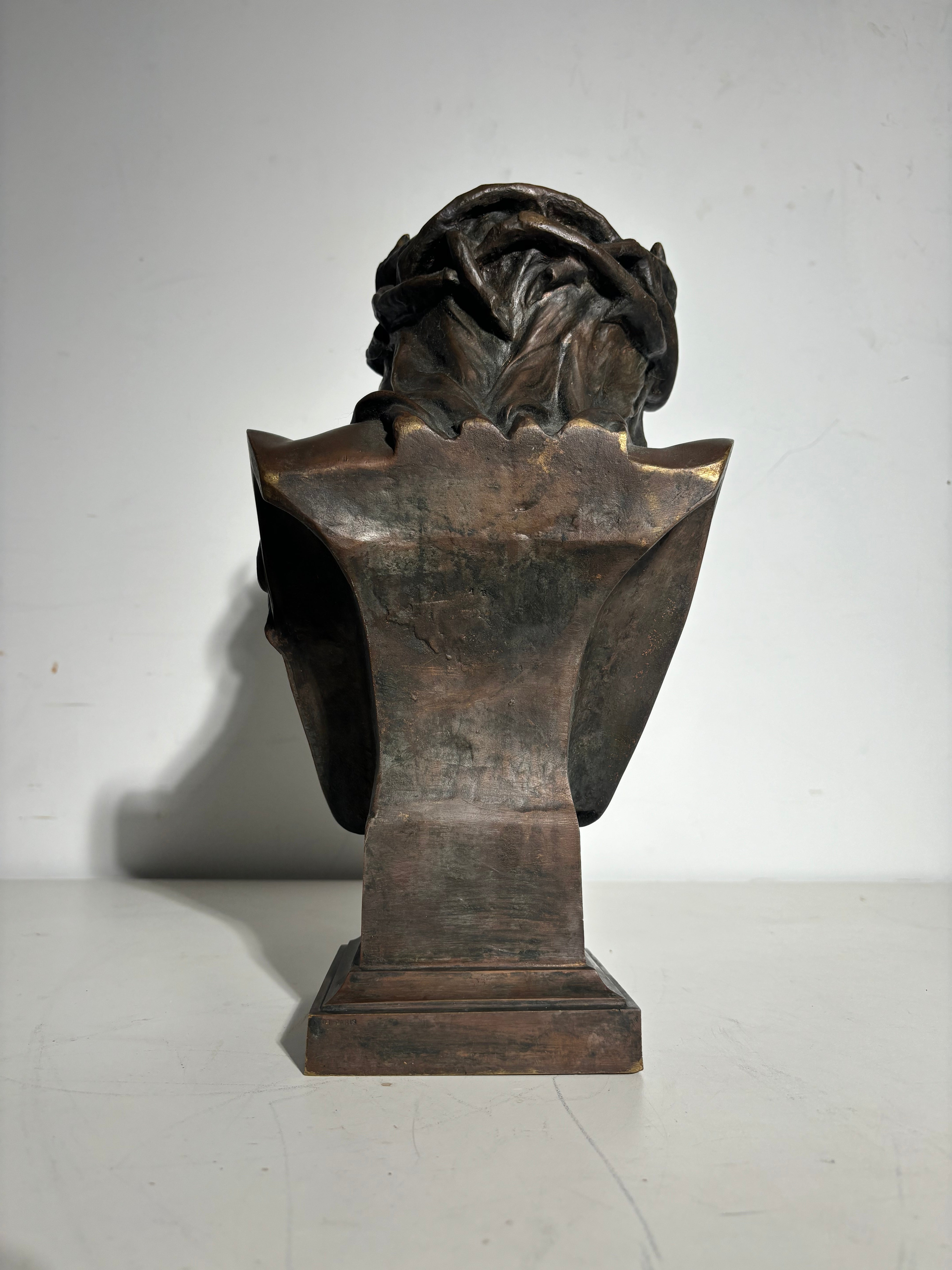 Antique bust “Christ” by Eugene Marioton