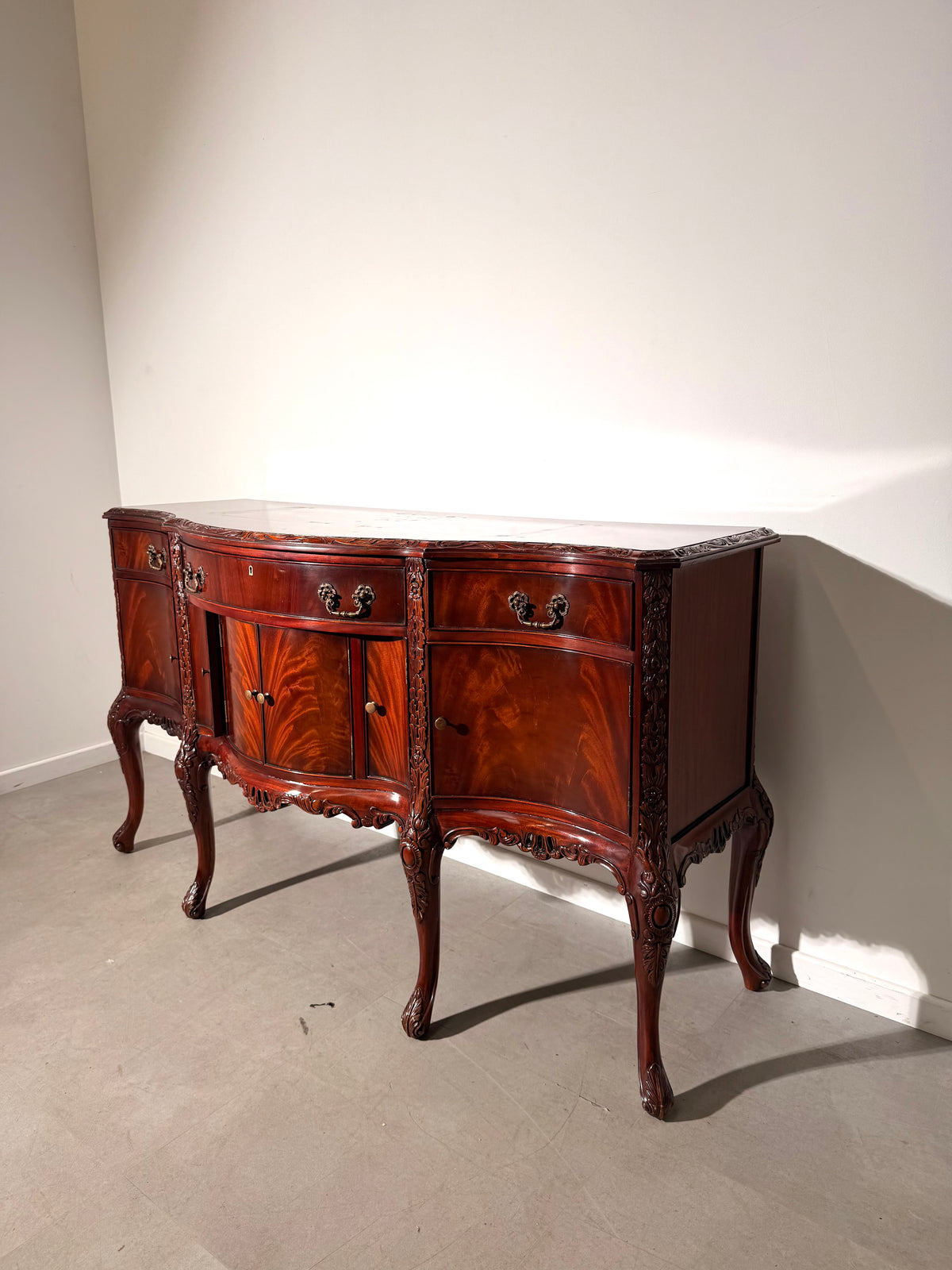 Antique Louis XV Style Mahogany Sideboard