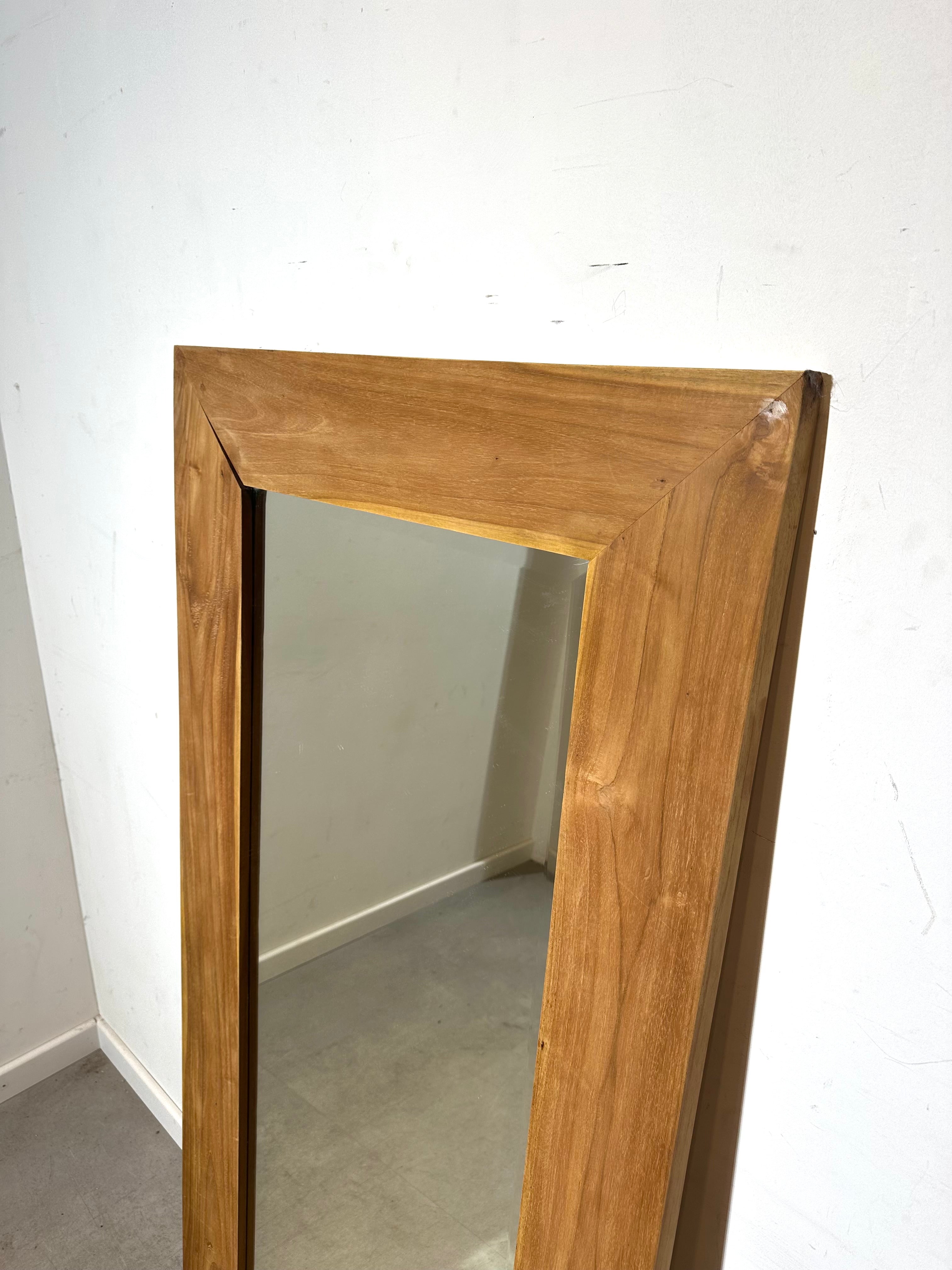 Large Wooden Framed Mirror