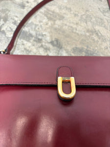 Delvaux “Starlette” Bordeaux crossbody bag