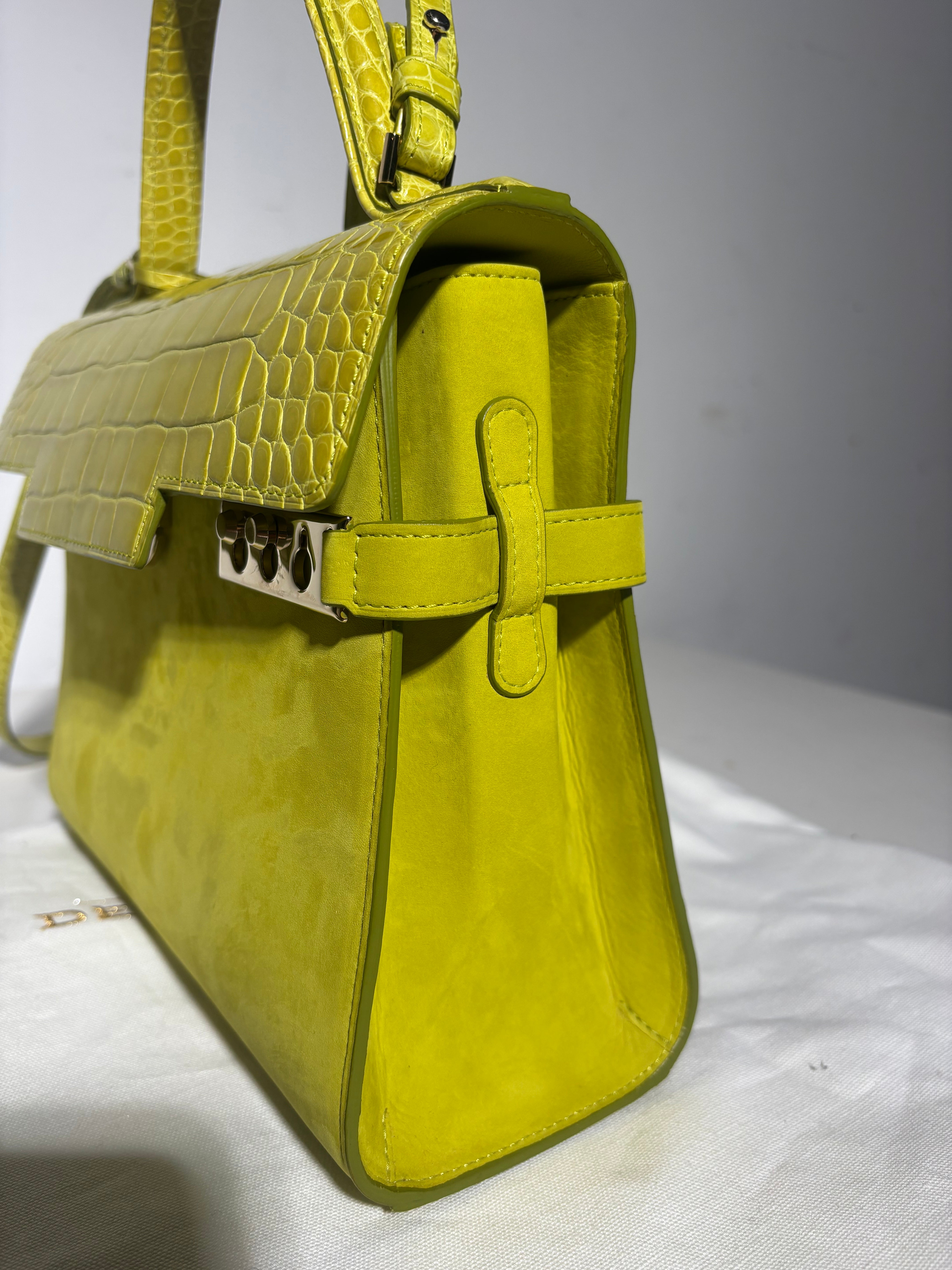 Delvaux Tempête Edition Limitée Croco &amp; Daim MM