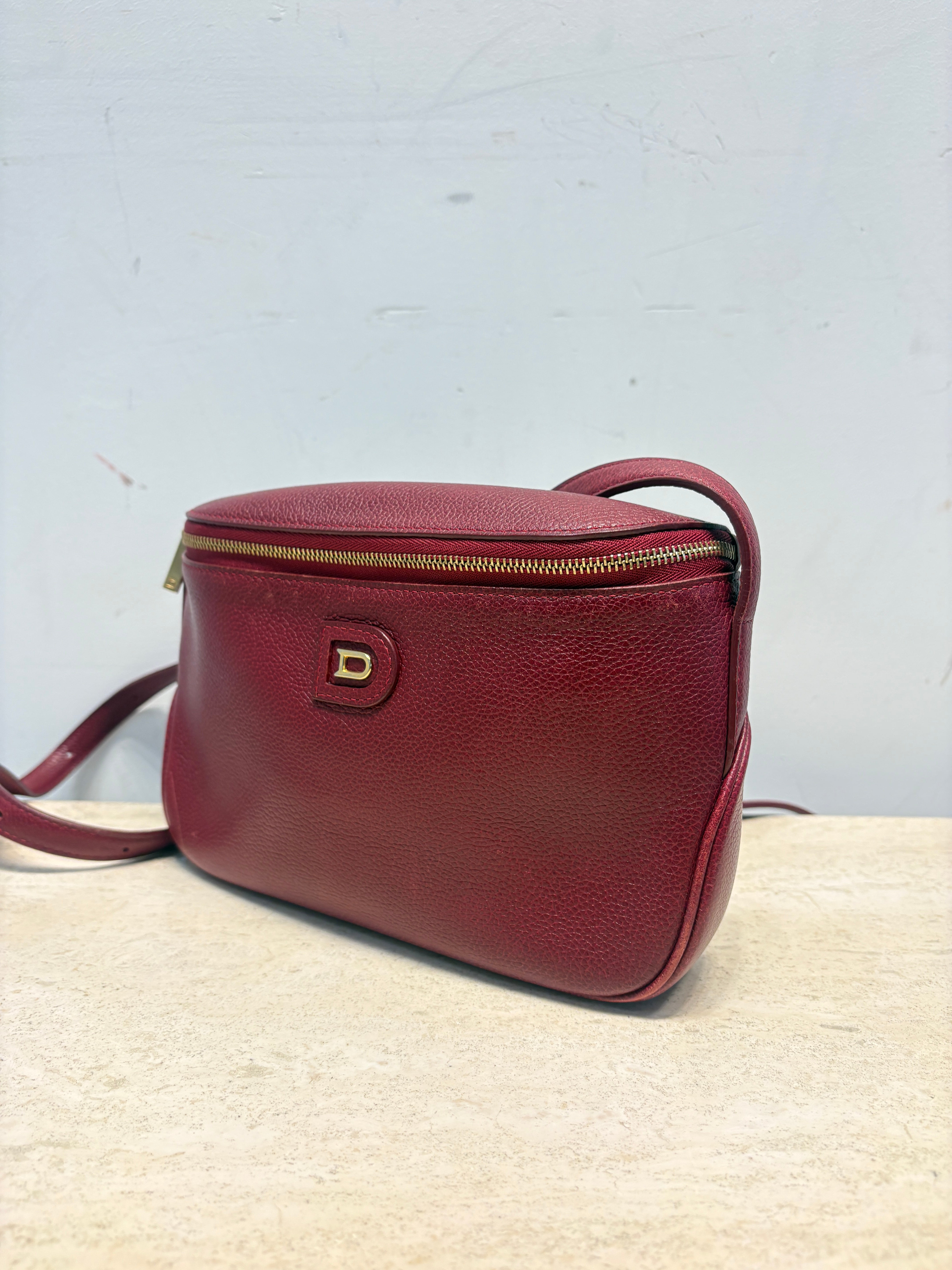 Delvaux Macao Crossbody Bag – Burgundy Leather