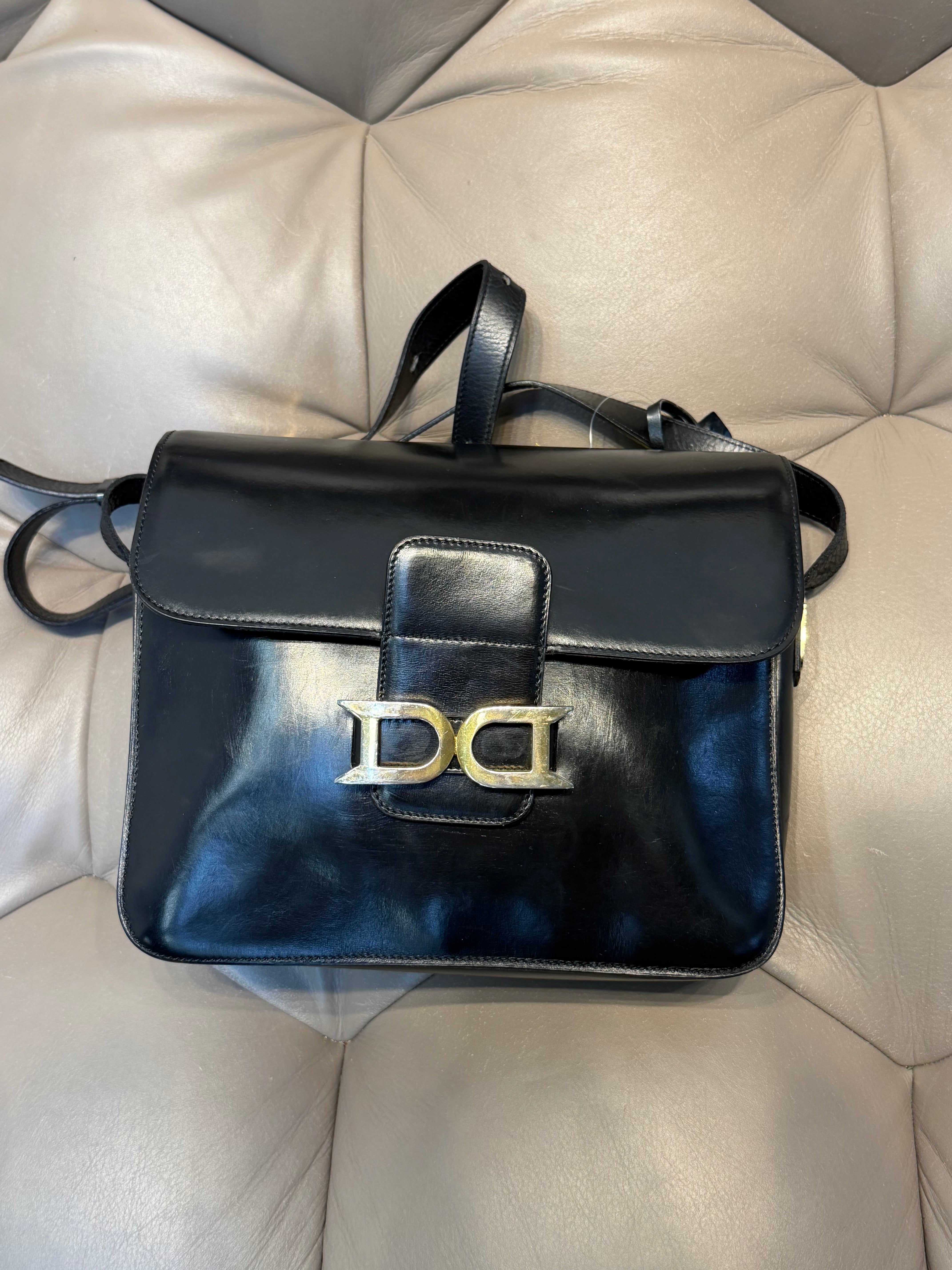 Vintage Delvaux Bourgogne Bag Black