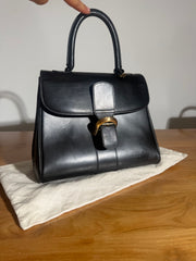 Delvaux Brillant MM Handbag – Black Leather