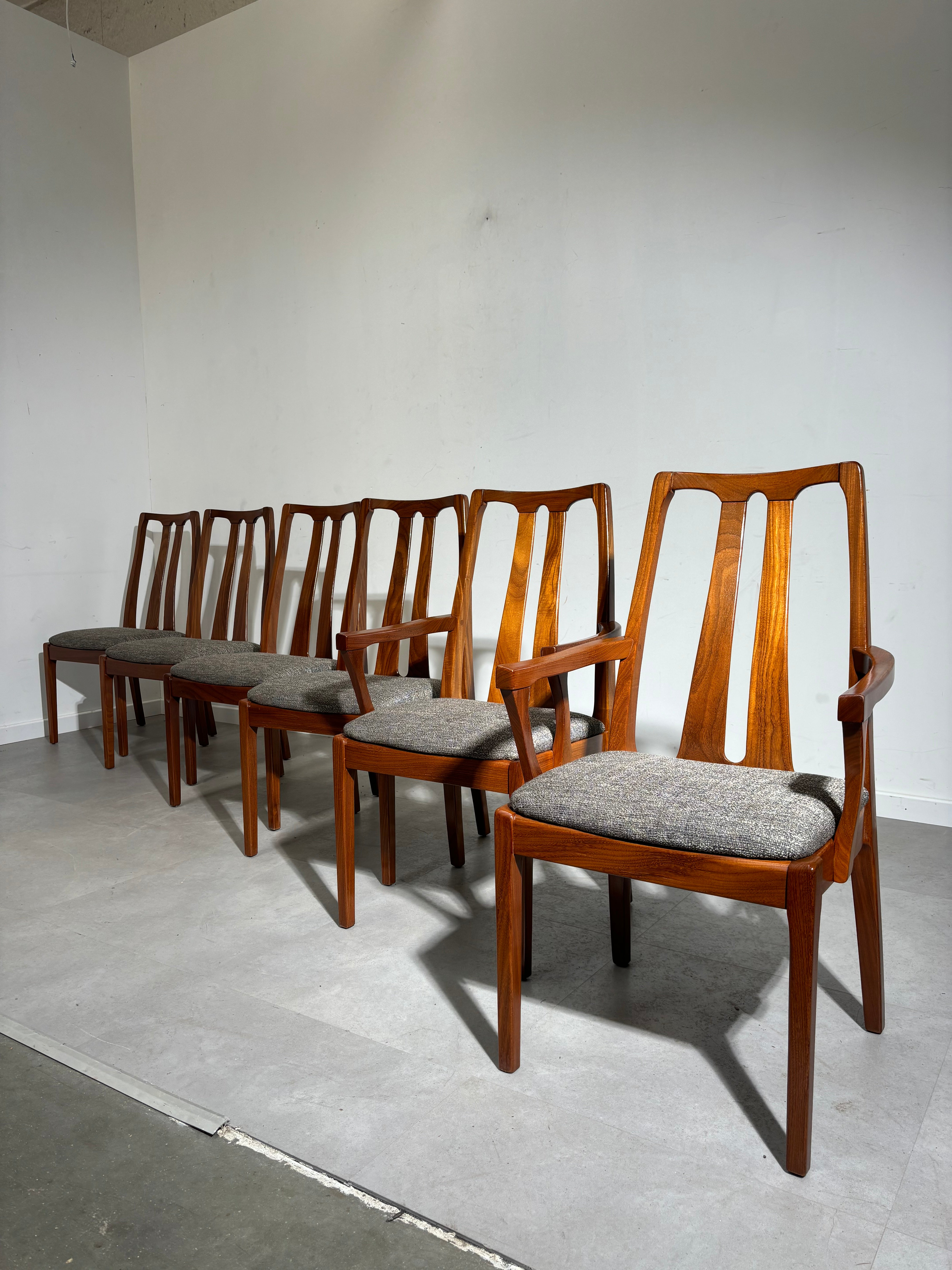 Set of six “Nathan” dining chairs
