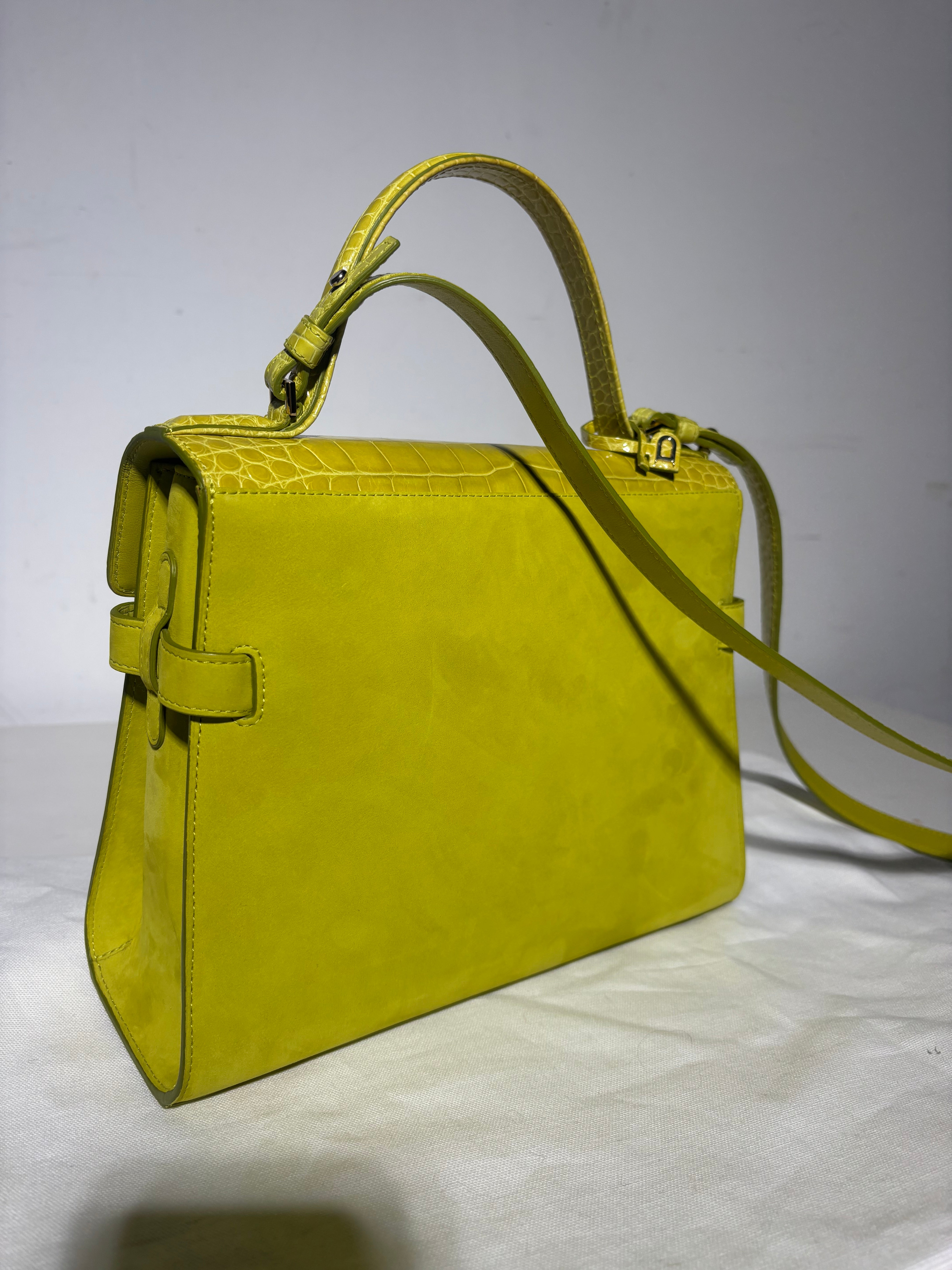 Delvaux Tempête Edition Limitée Croco &amp; Daim MM