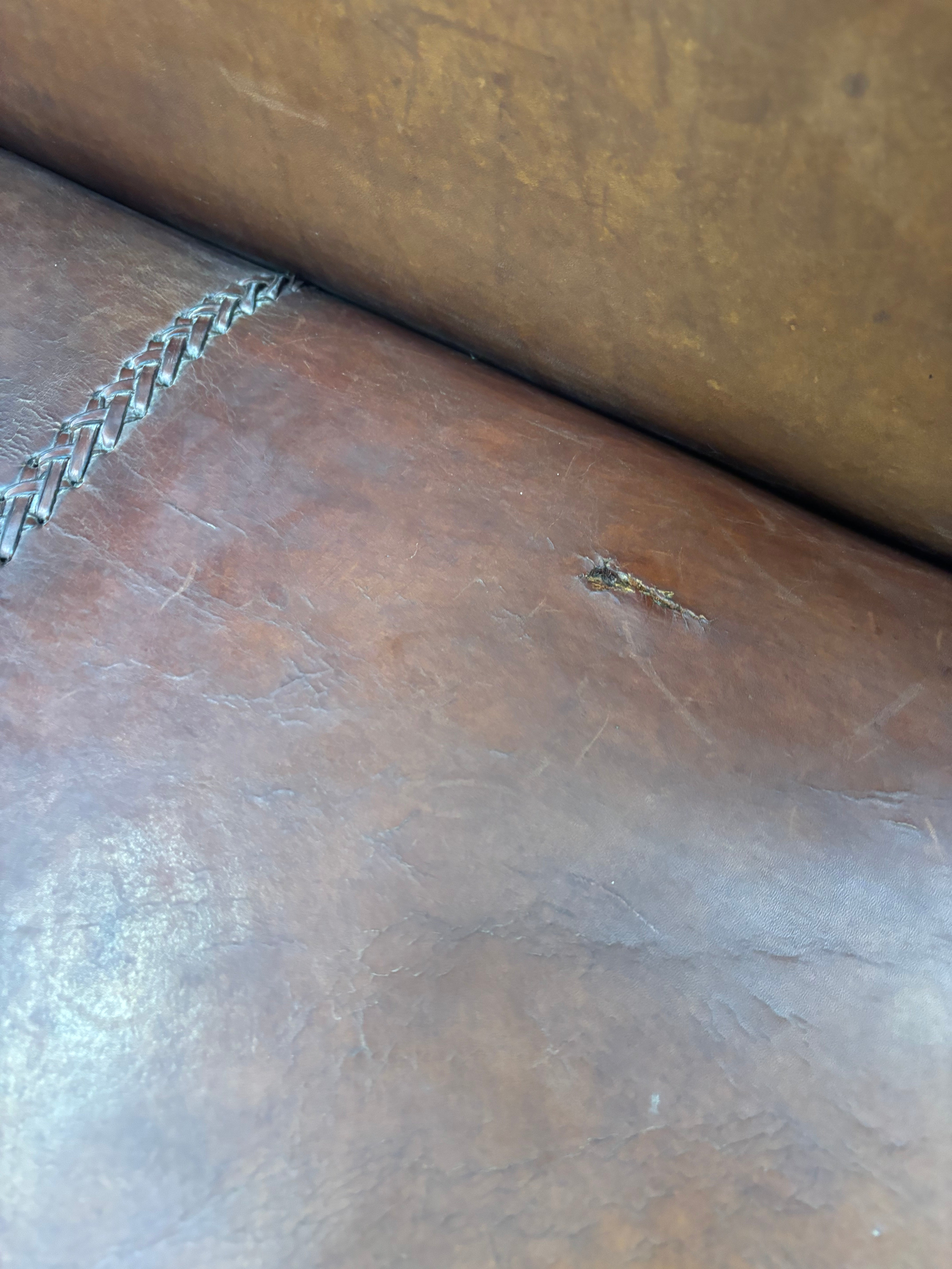 Art Deco - Loungechair with Sheepskin Leather