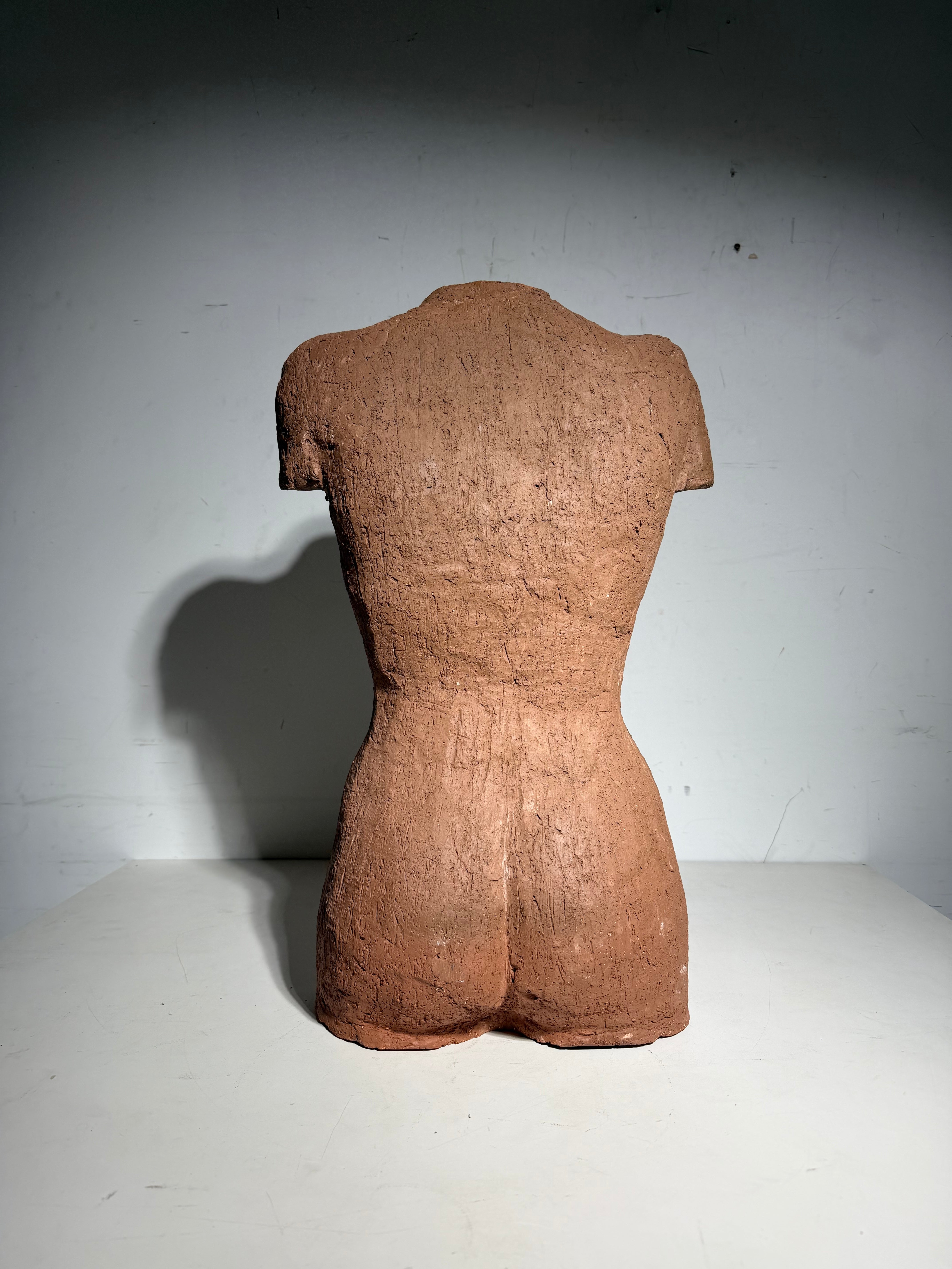 Terracotta Torso Sculpture