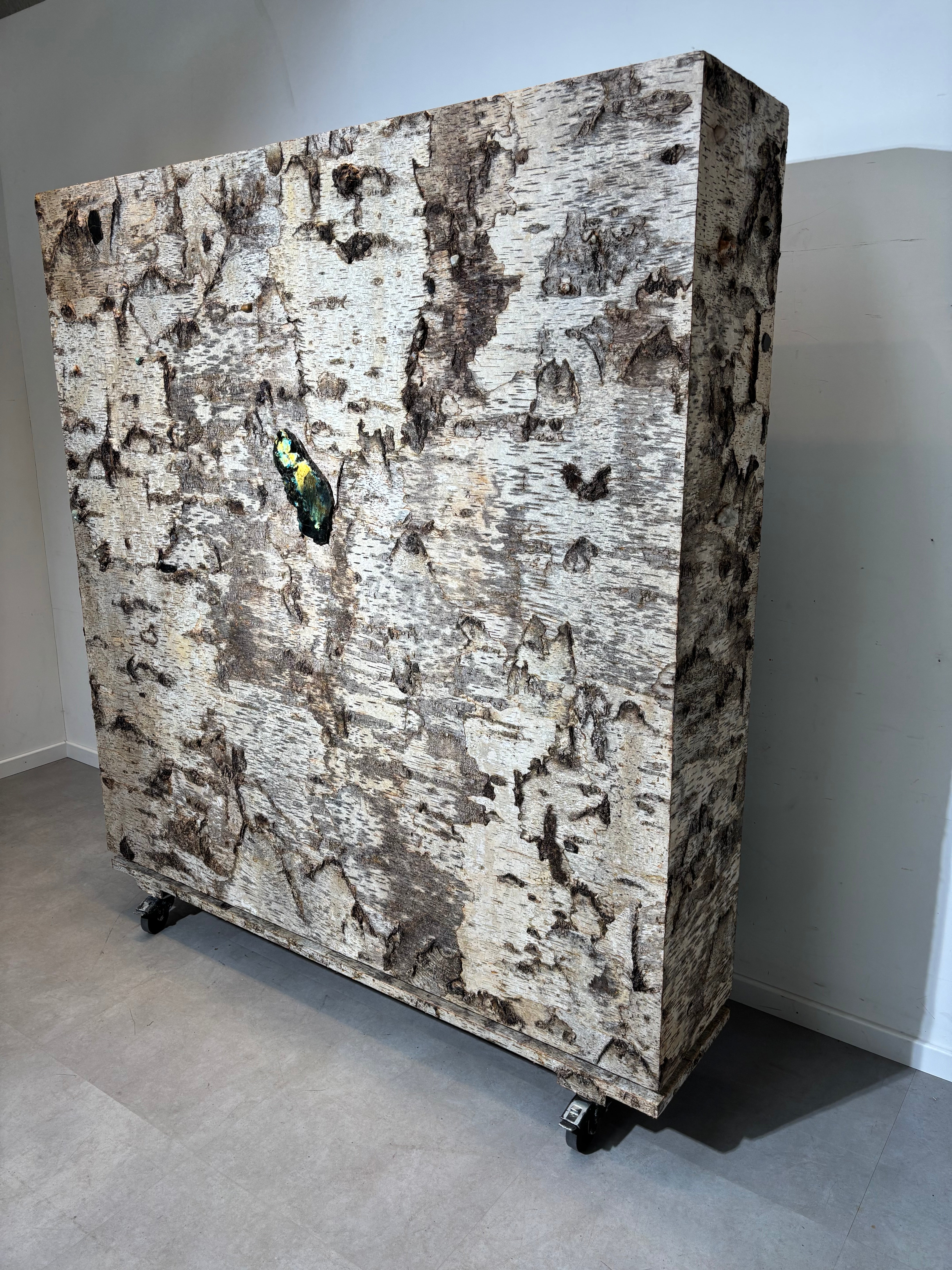 Birch Bark Bookcase by Sophie Gallardo & George Guillaume Cassan