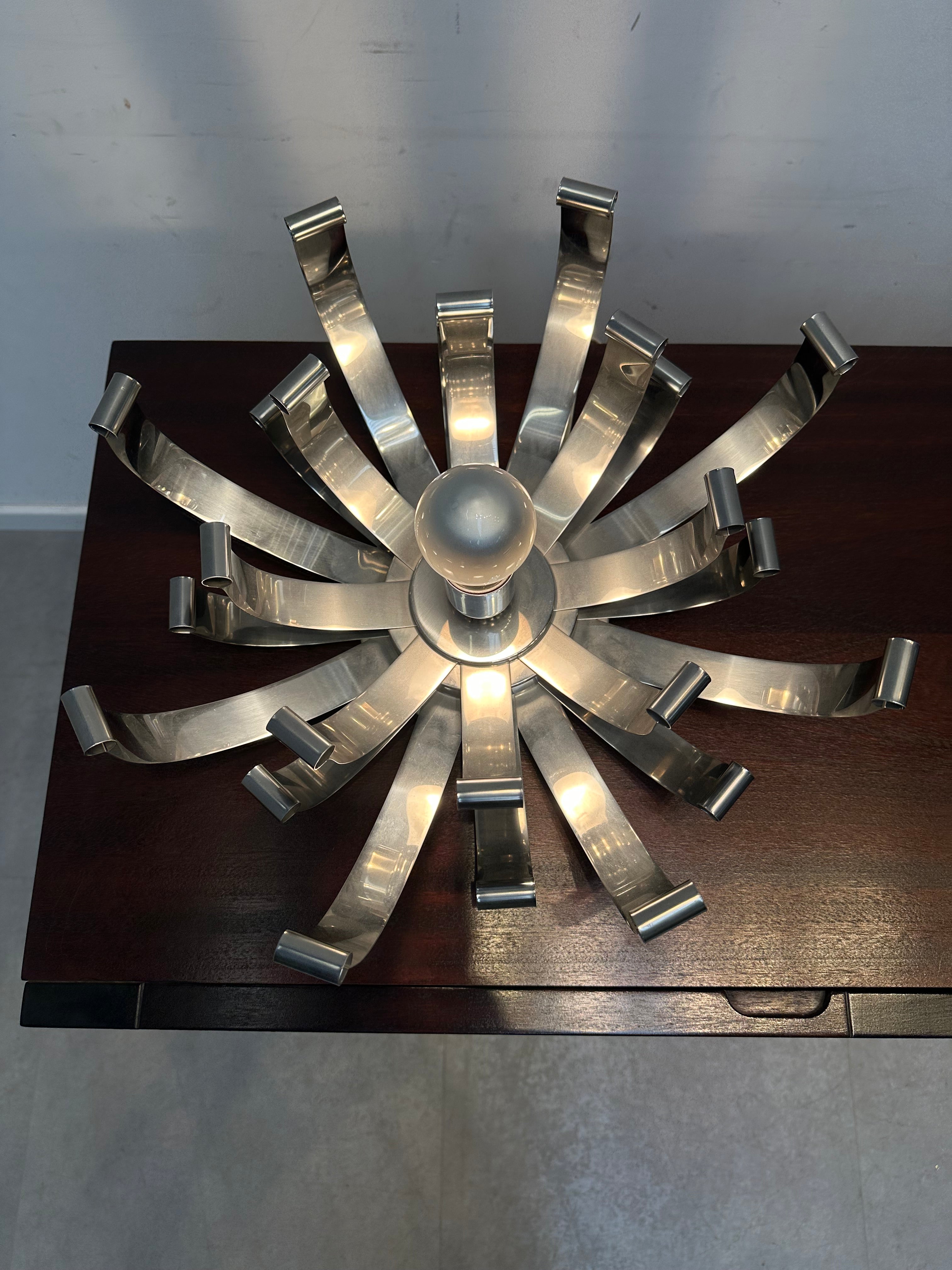 Chrome Ribbon Table Lamp