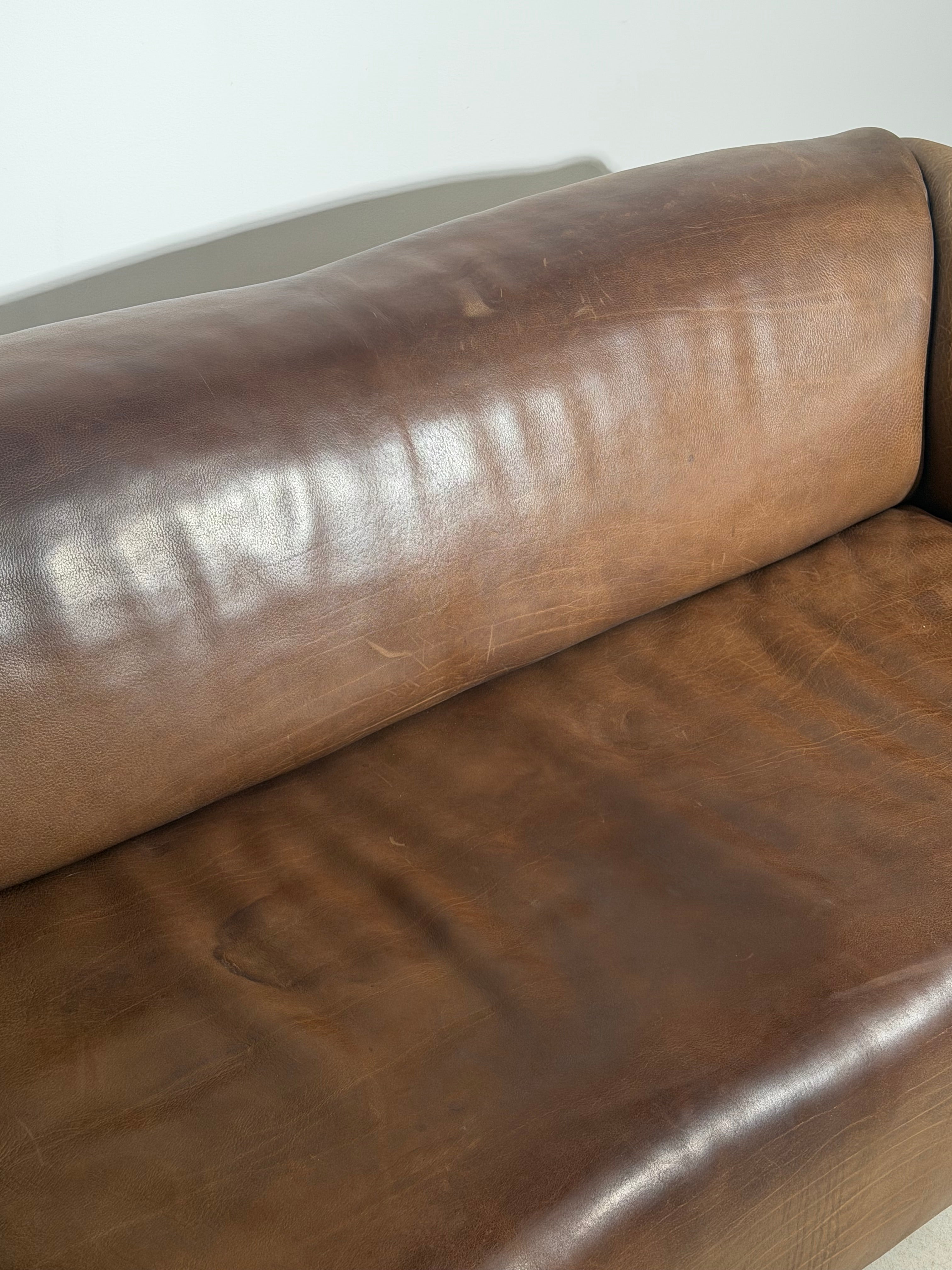 De Sede DS-47 Vintage Leather Sofa – Cognac