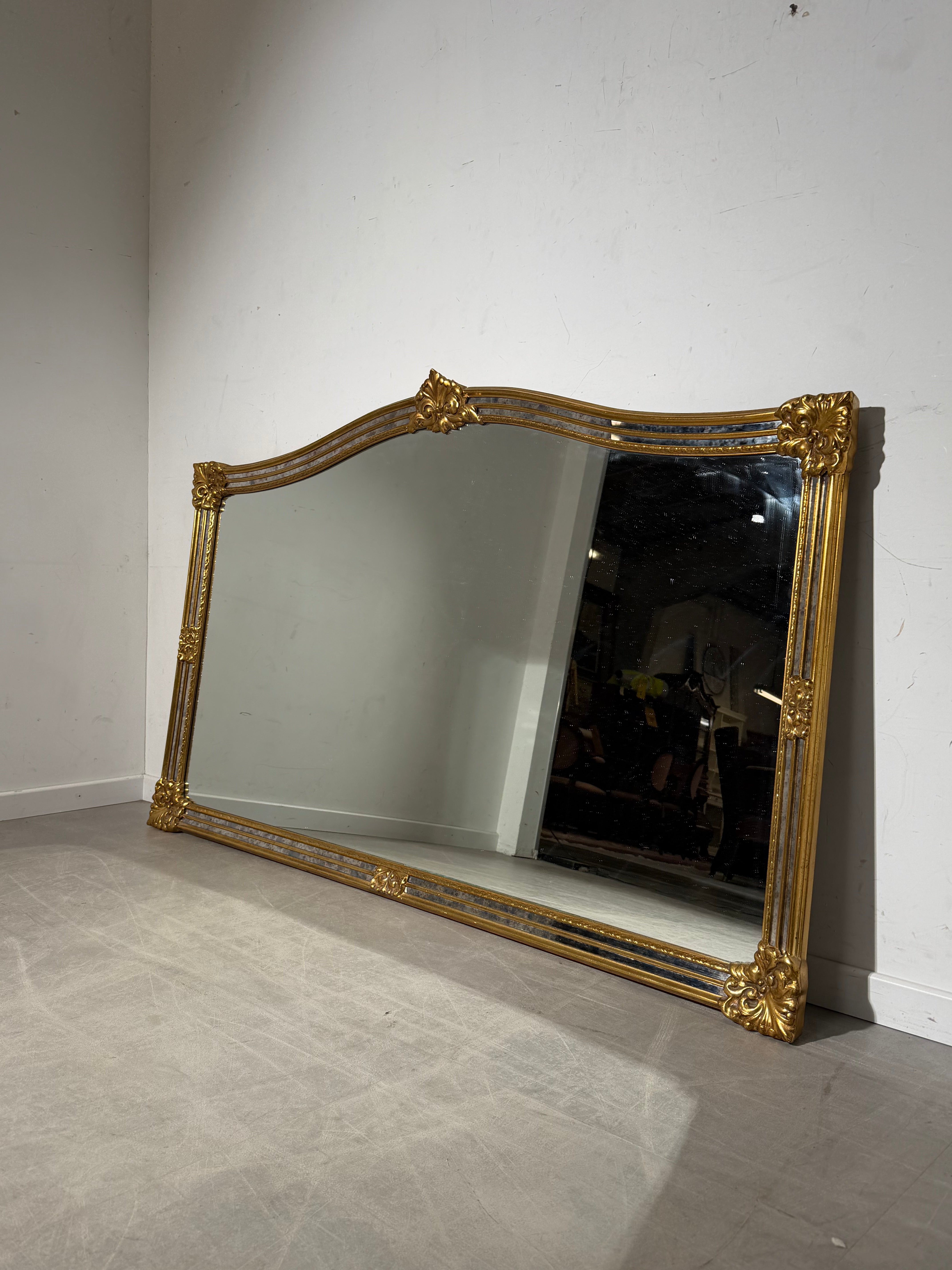 Deknudt Vintage Wall Mirror – Ornate Gilded Frame – 185 x 115 cm