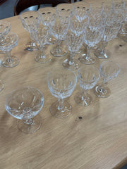 Crystal glass set – Val Saint Lambert – Model Paul Premier – 47 pieces