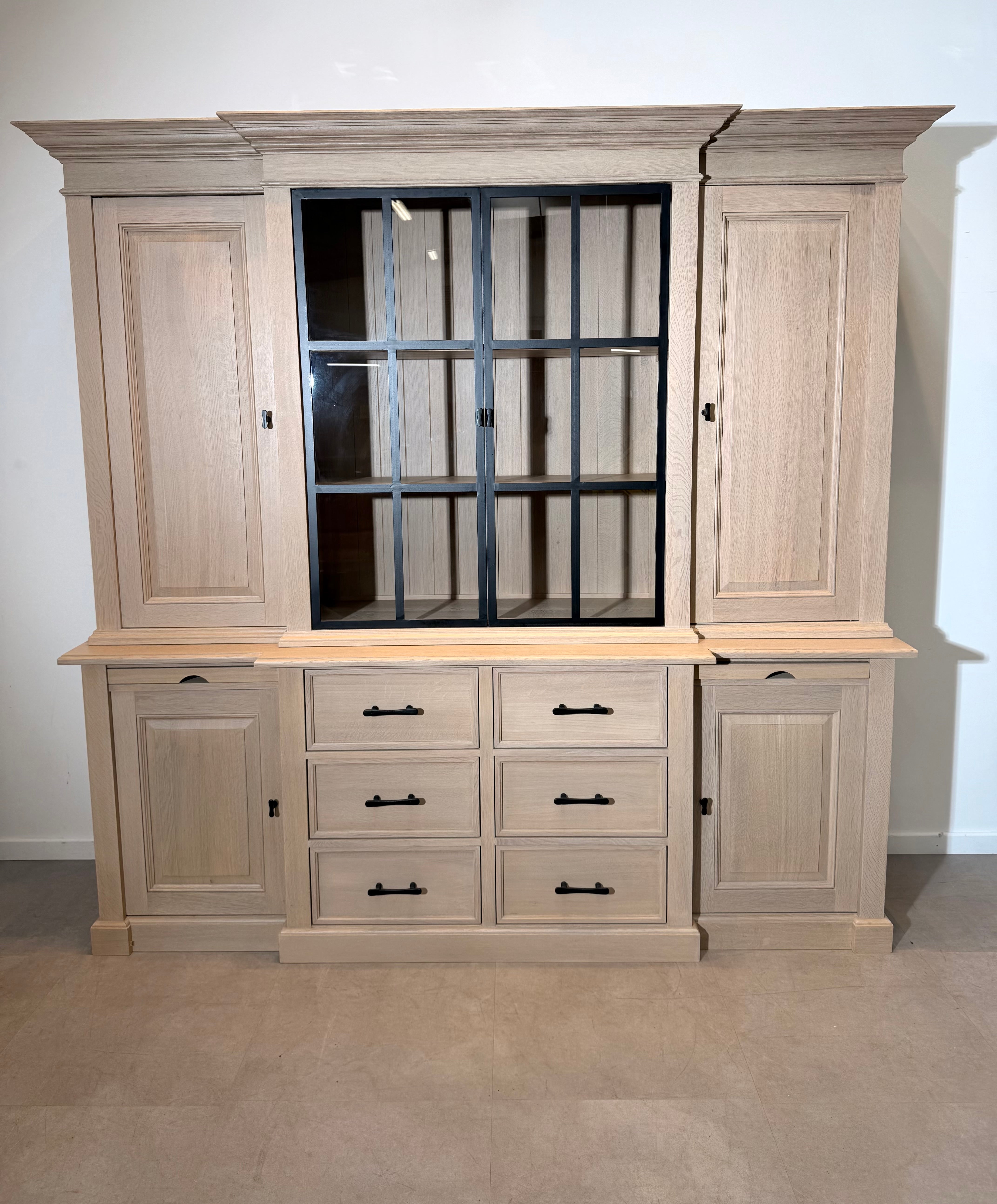 RR Interiors Oak Display Cabinet