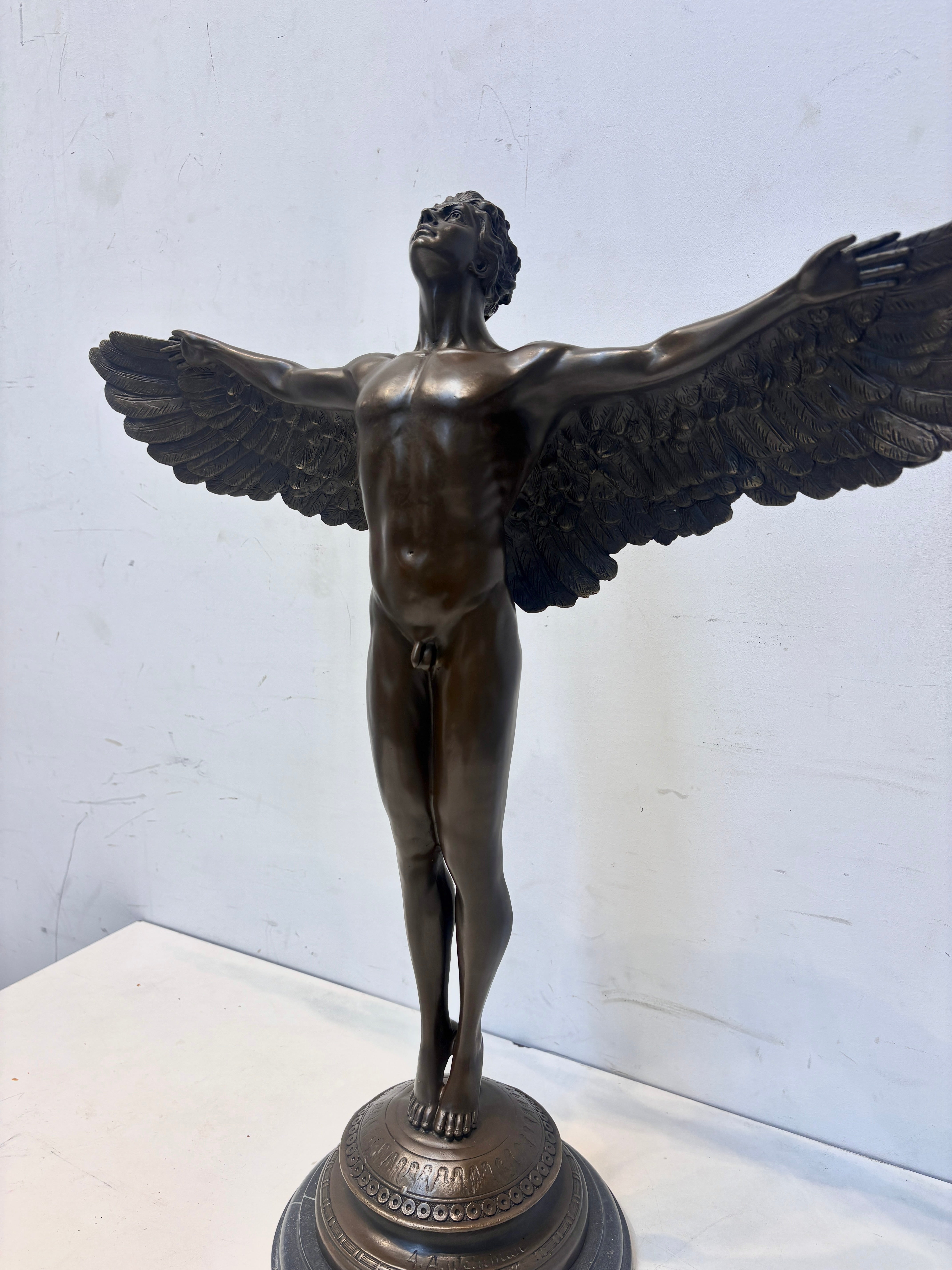 Bronze Sculpture “Icarus” – Mythological Winged Figure