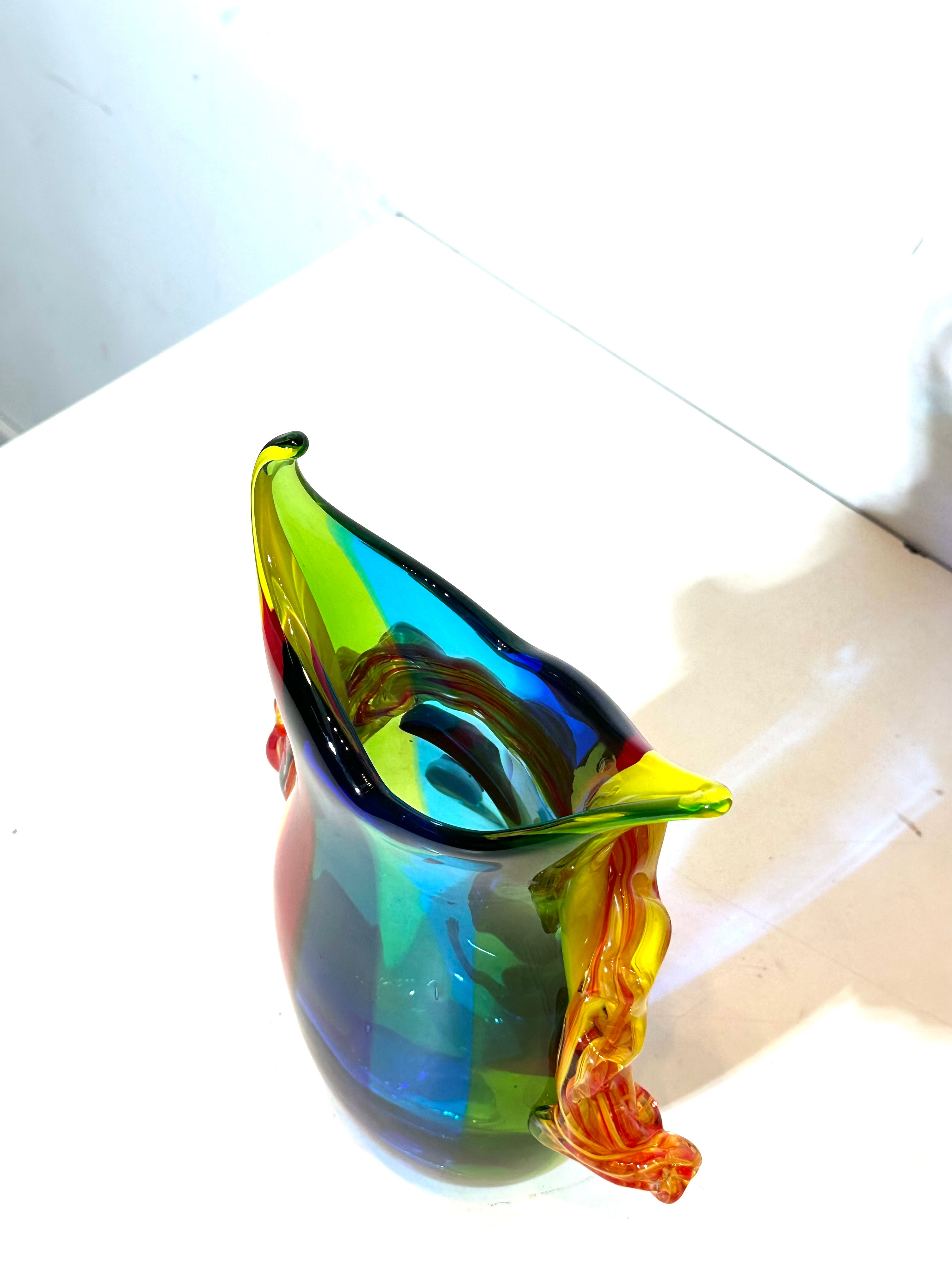 Murano glazen vaas met gezicht