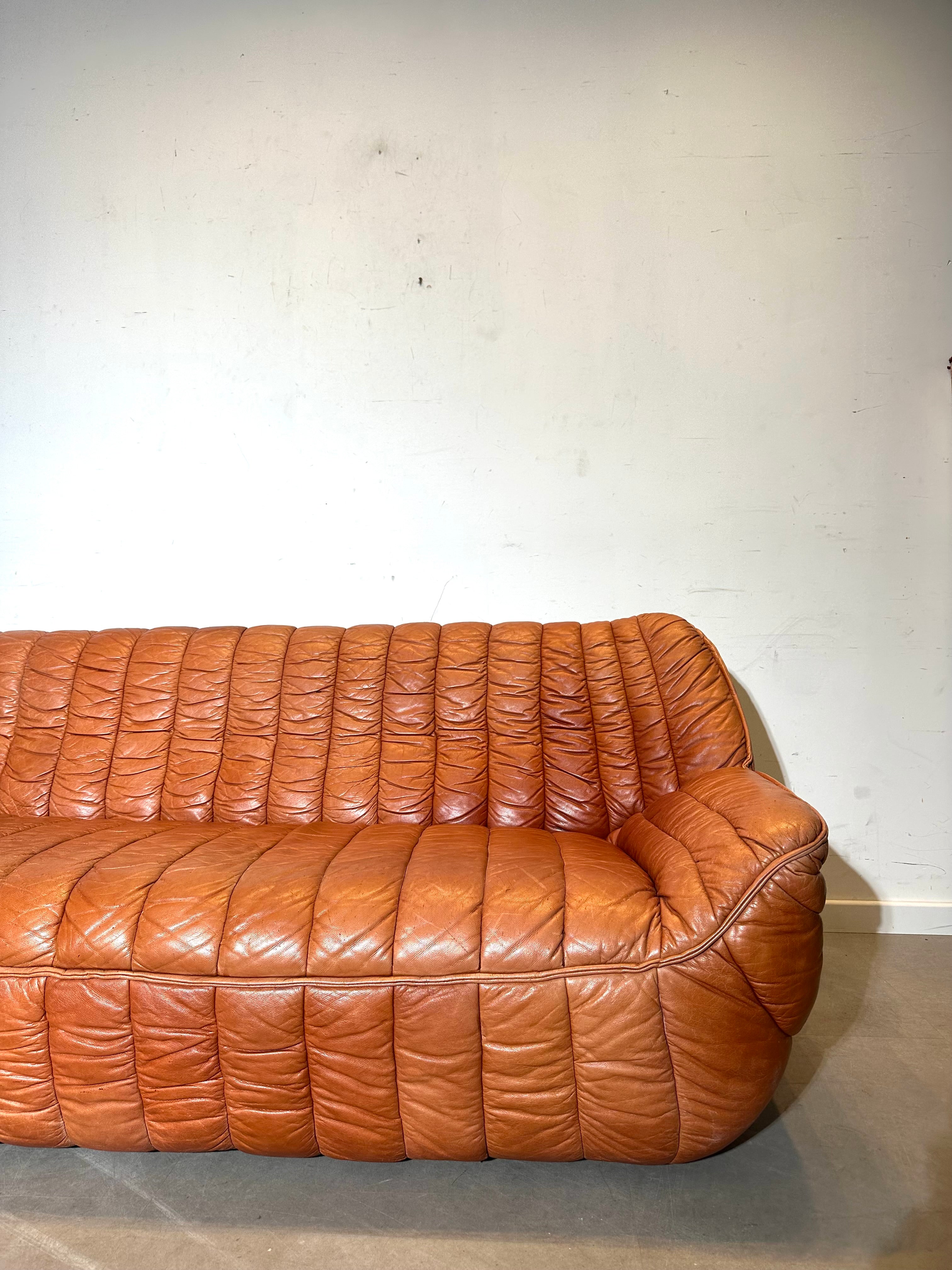 Vintage Laauser Leather Sofa