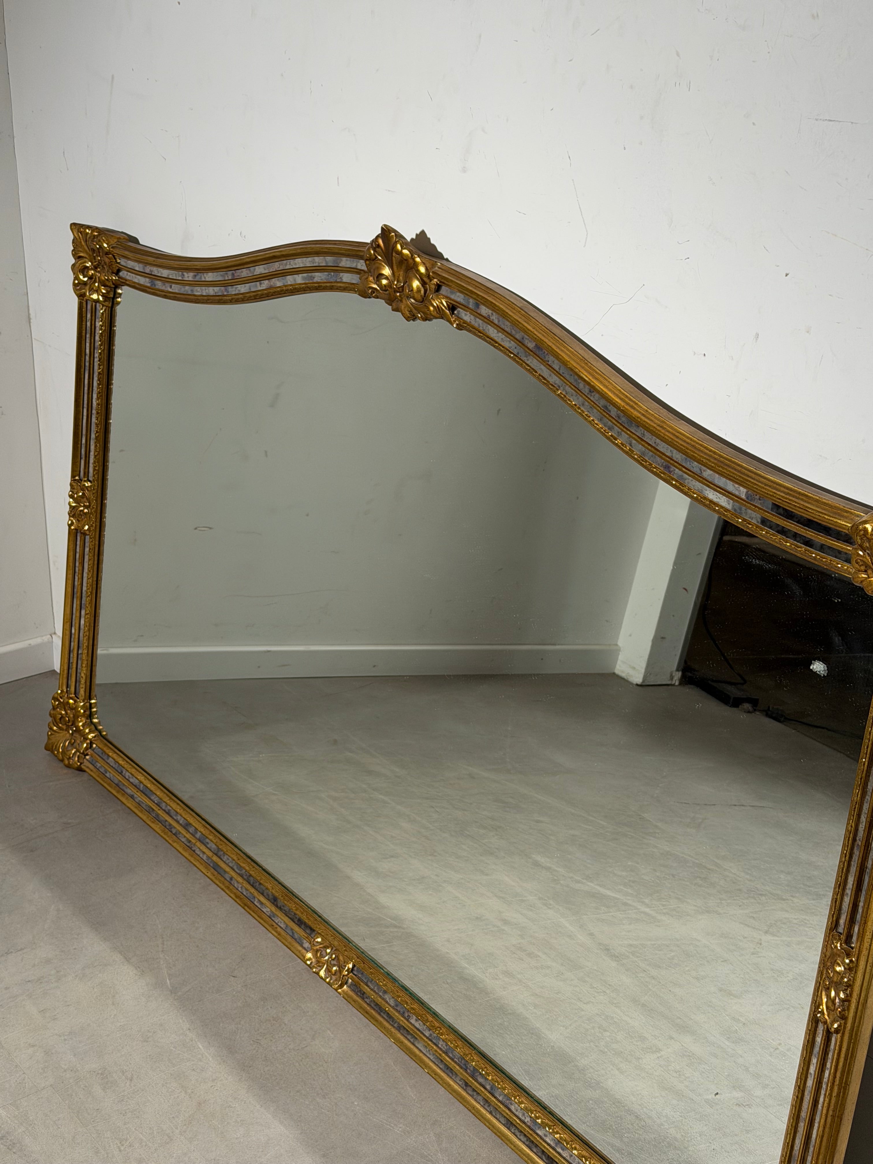 Deknudt Vintage Wall Mirror – Ornate Gilded Frame – 185 x 115 cm