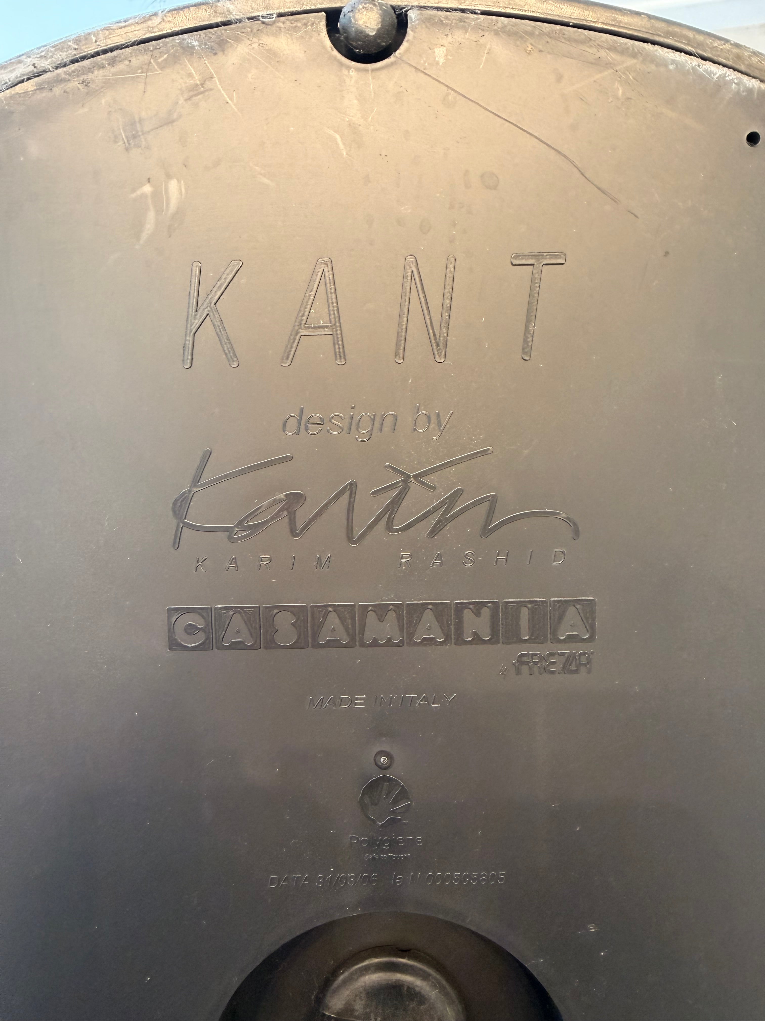 Casamania Kant Stool by Karim Rashid – Black | Made in Italy