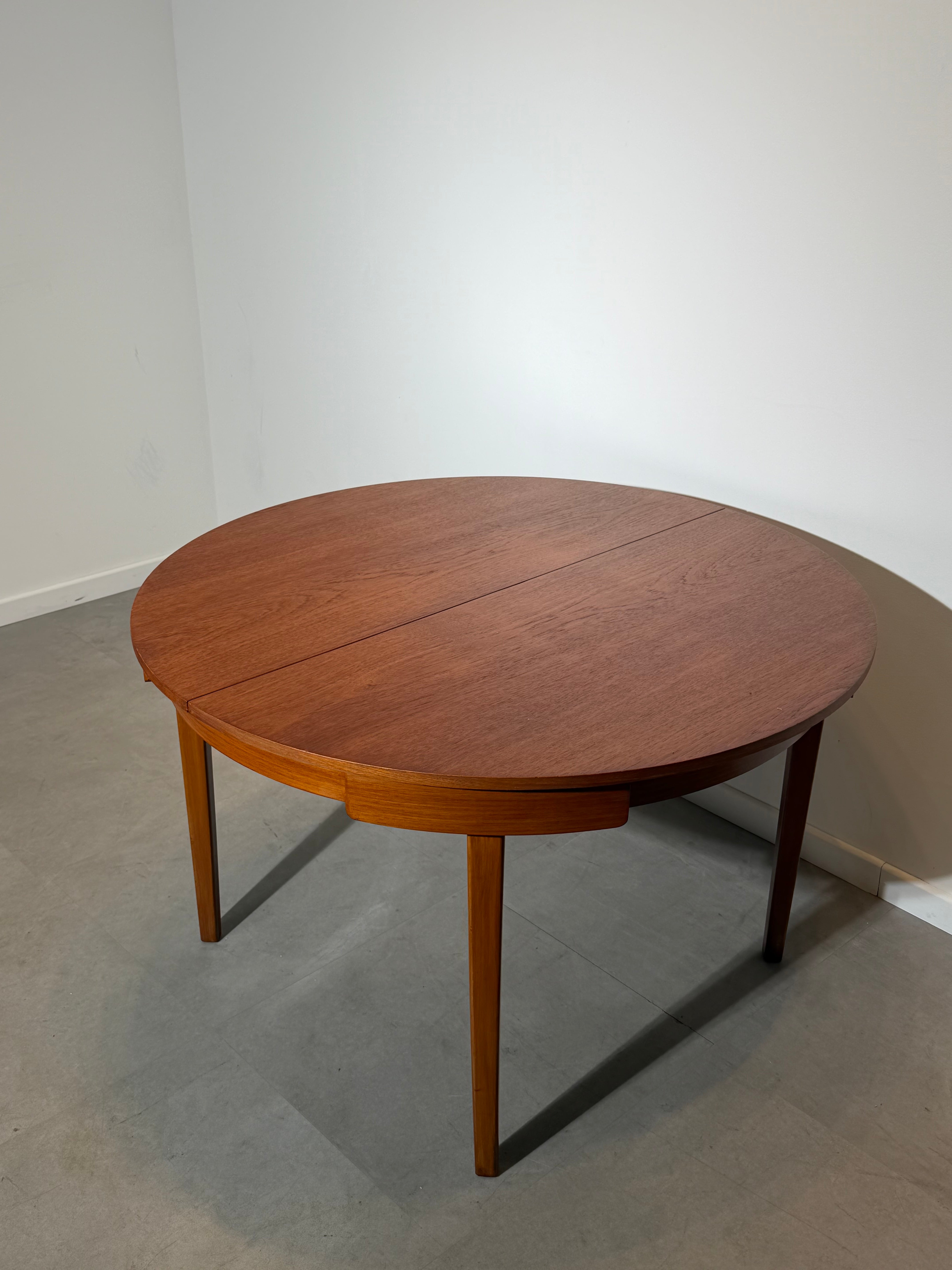 G-Plan Round Extendable Dining Table in Teak