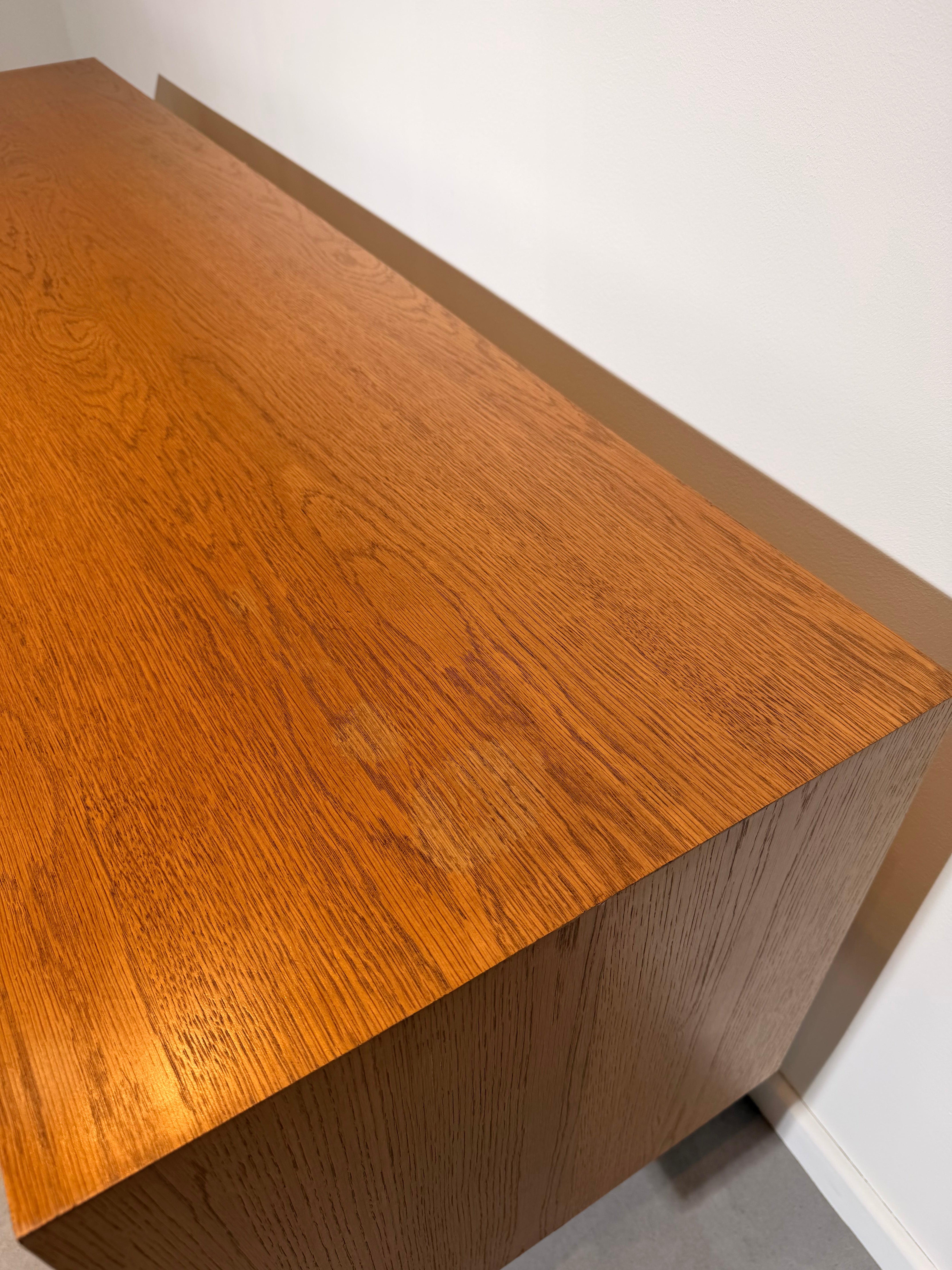 Vintage Teak Sideboard with Sliding Doors