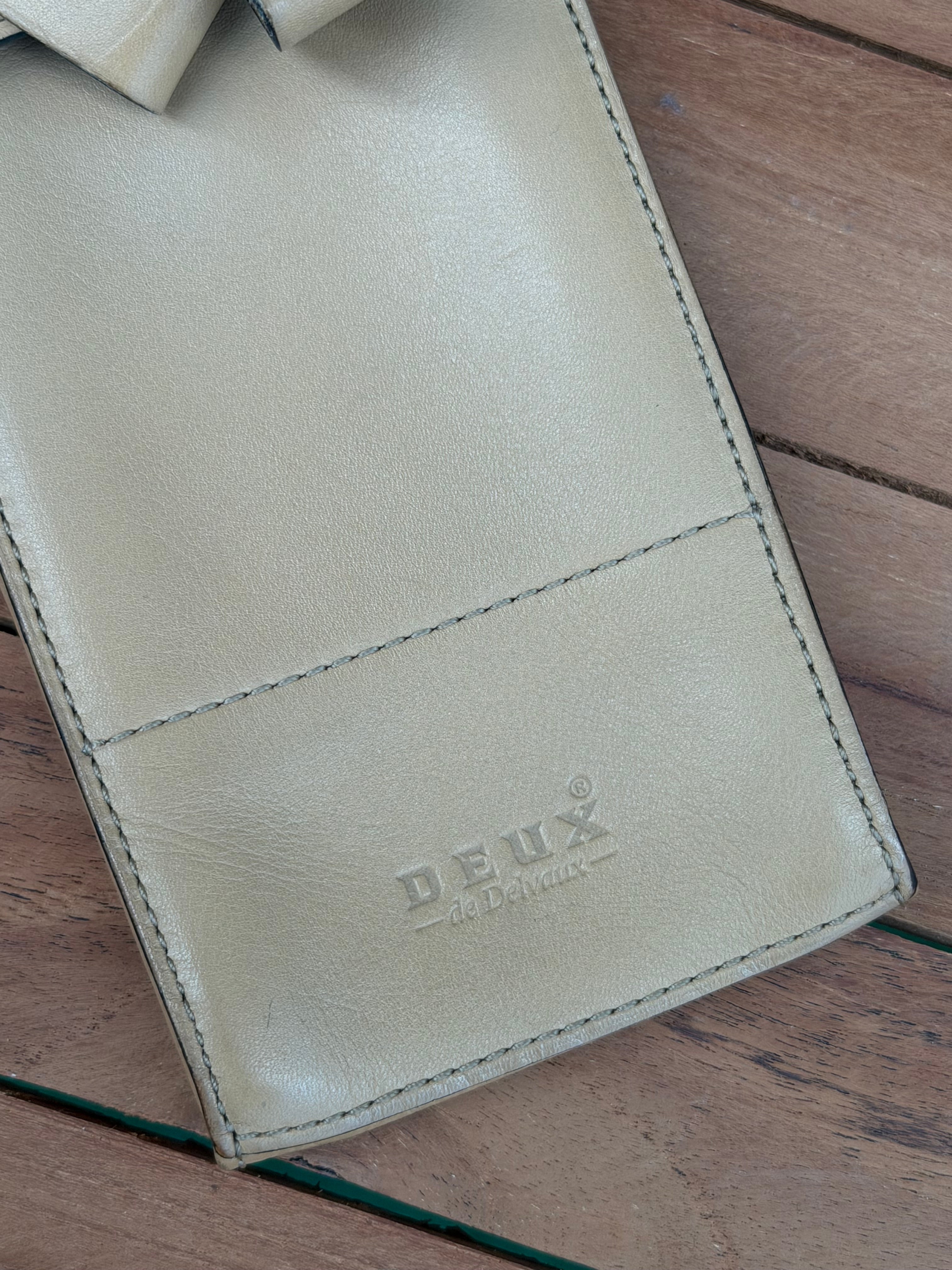 Vintage Delvaux “Deux” Leather Phone Bag