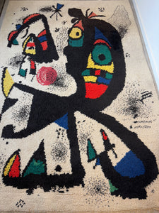 Vintage Rug inspired by Joan Miro 200 x 300 cm