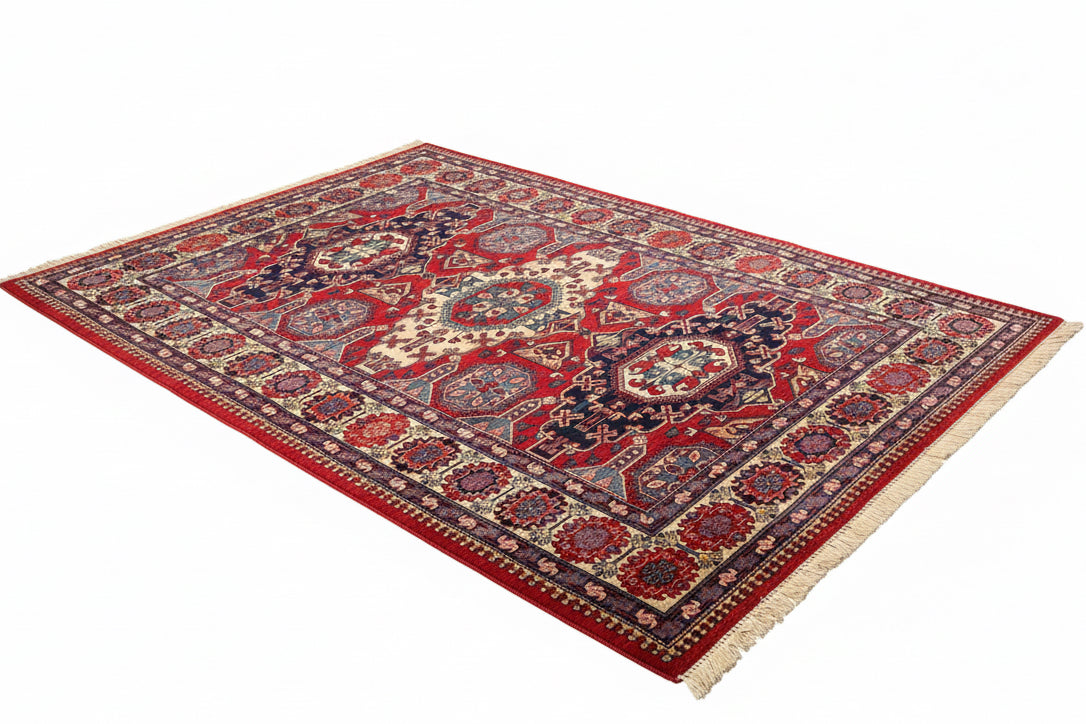 Vintage Kadjar Rug "Louis De Poortere"