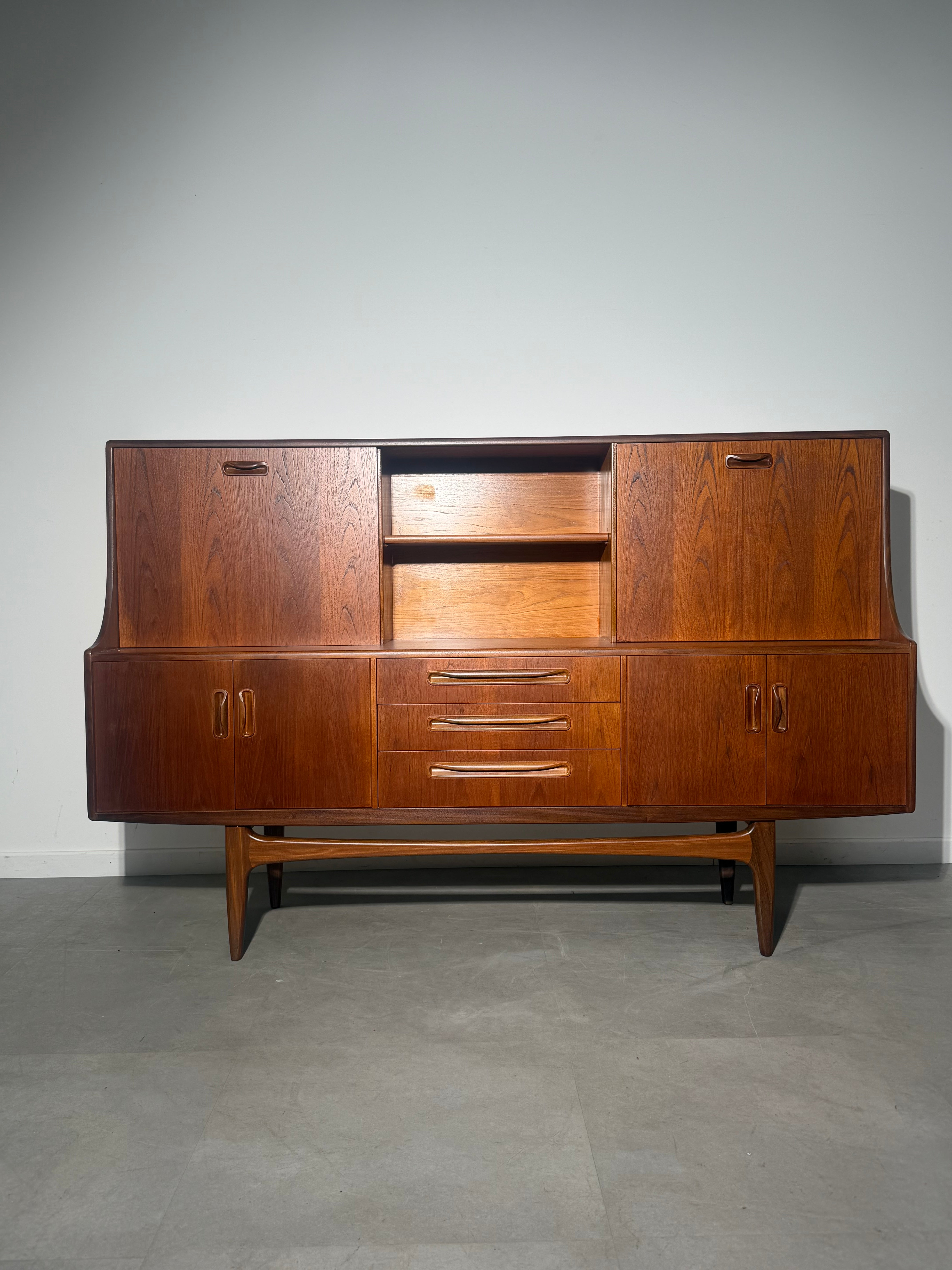Victor B. Wilkins “Fresco” Teak Highboard for G-Plan – Mid-Century Modern