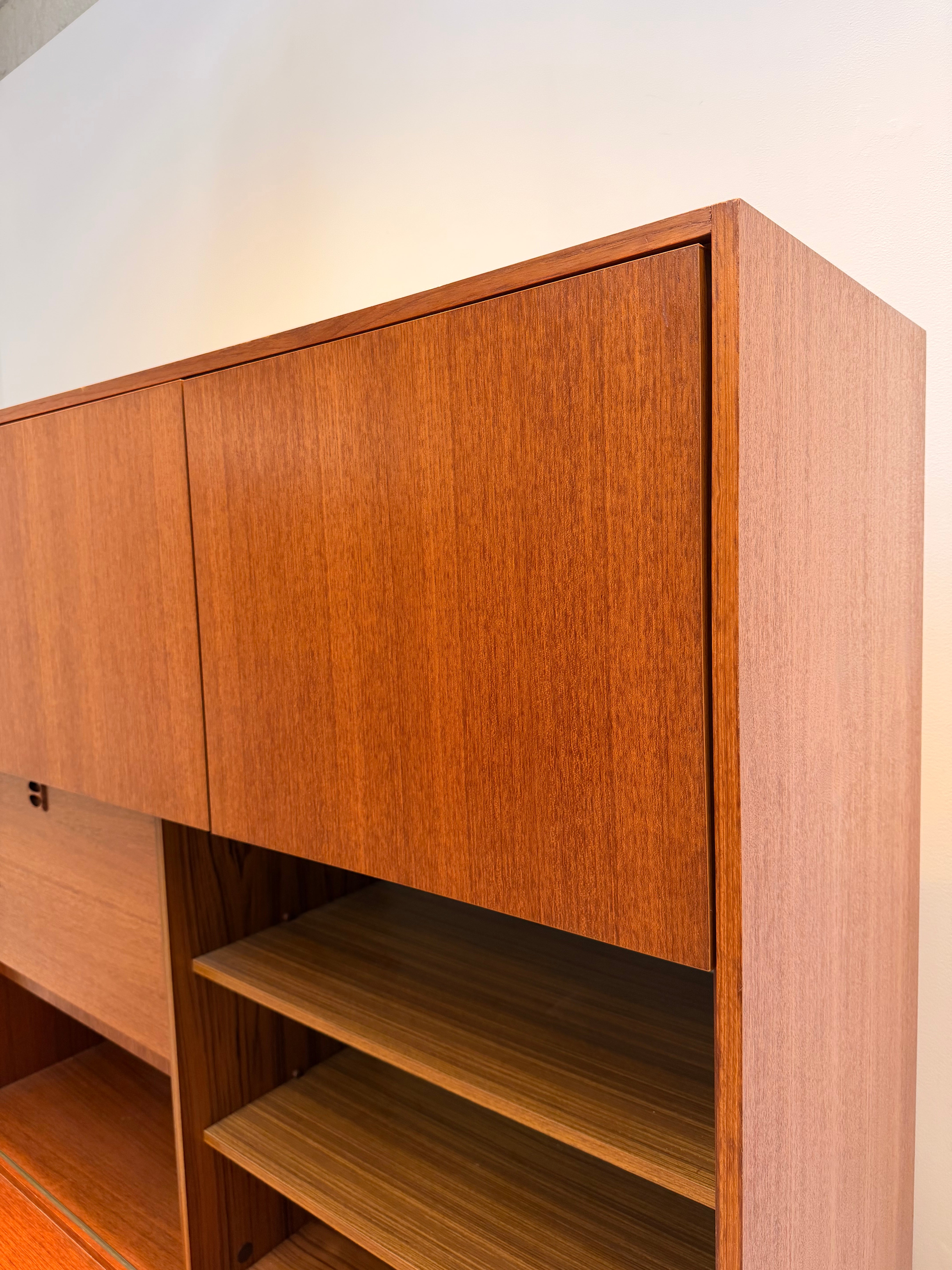 Danish Mid-Century Modern Teak Wall Unit