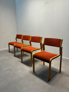 Set of four Danish design chairs “Kvist”