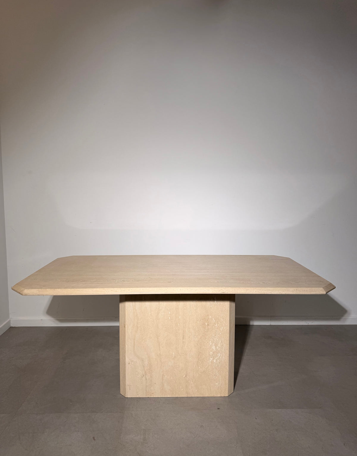 Vintage Travertine Dining Table