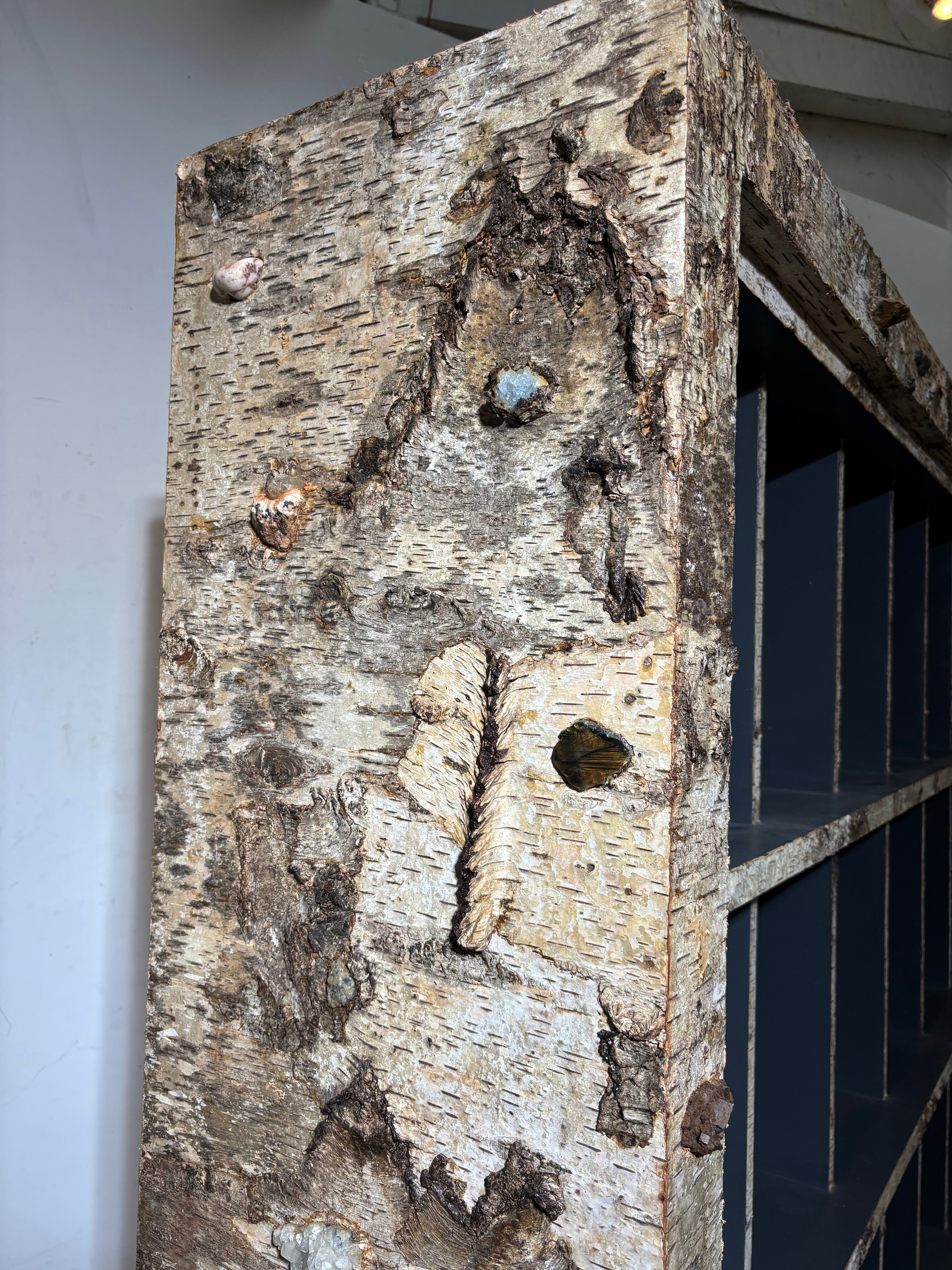 Birch Bark Bookcase by Sophie Gallardo & George Guillaume Cassan