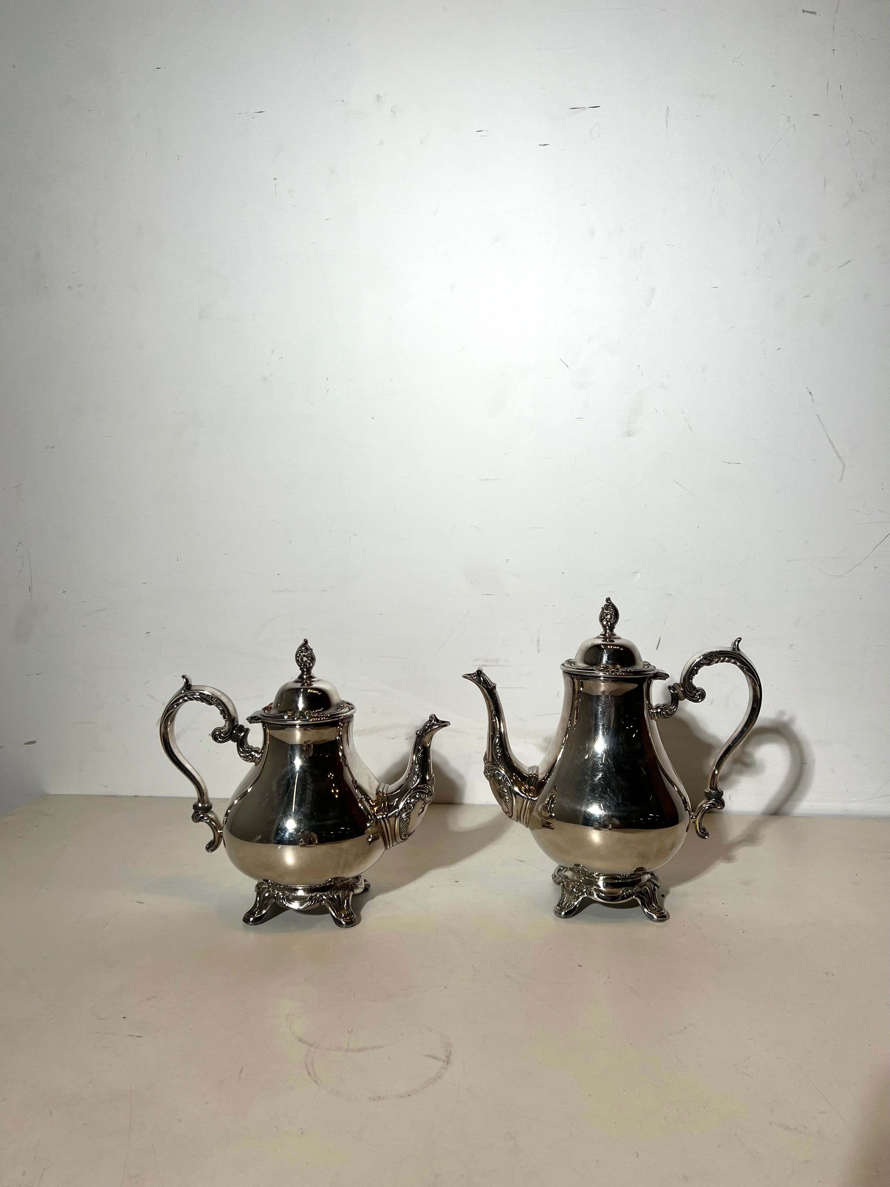 Vintage Rogers Silver Plated Tea & Coffee Service Rodgers & Son