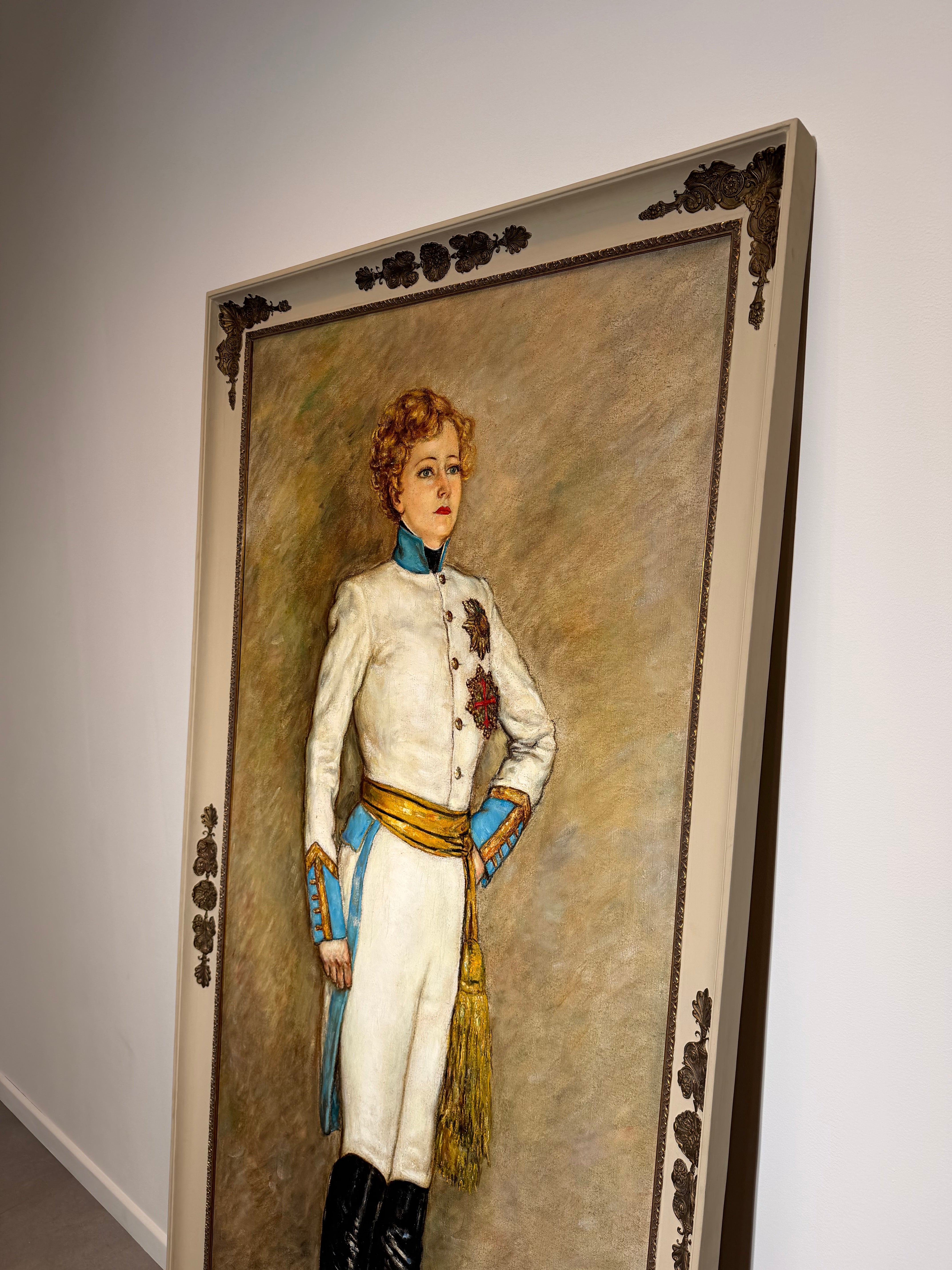 Antoine Ferracci - Large Framed Oil on Canvas 205 x 105 cm