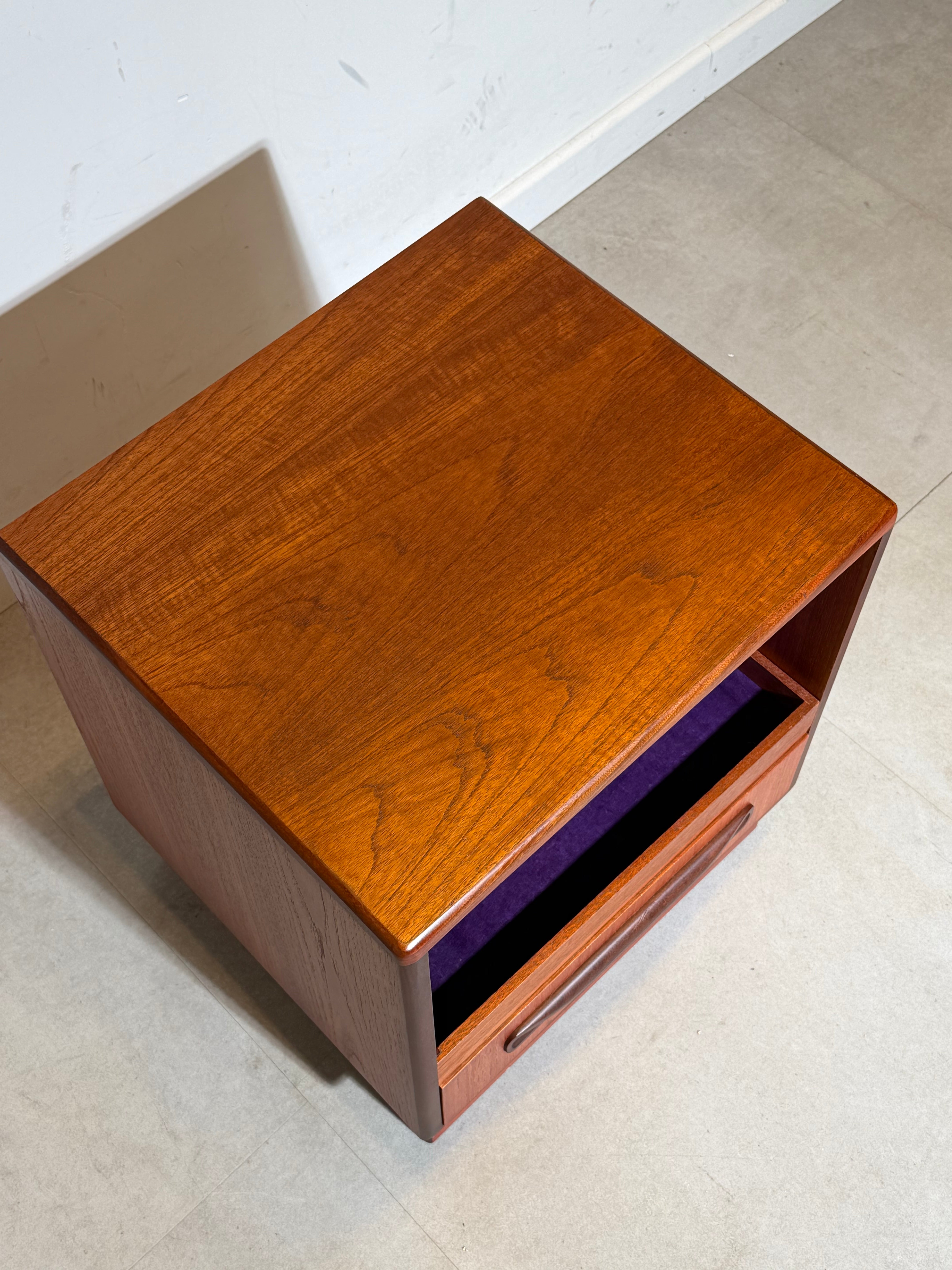 G-Plan Fresco Teak Nightstand / Bedside Table – Mid-Century Modern