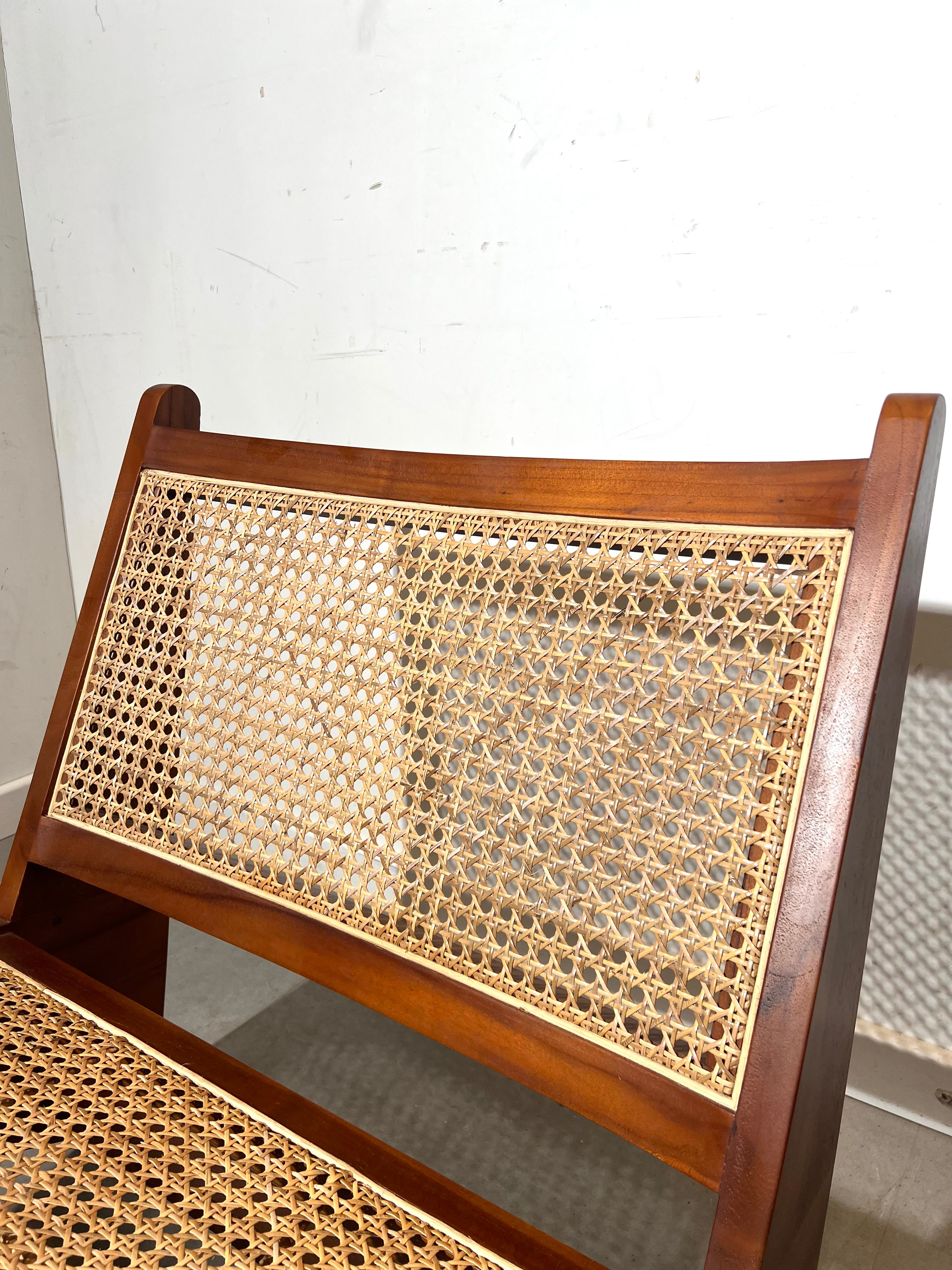 Kangaroo Lounge Chair In Teak & Rattan