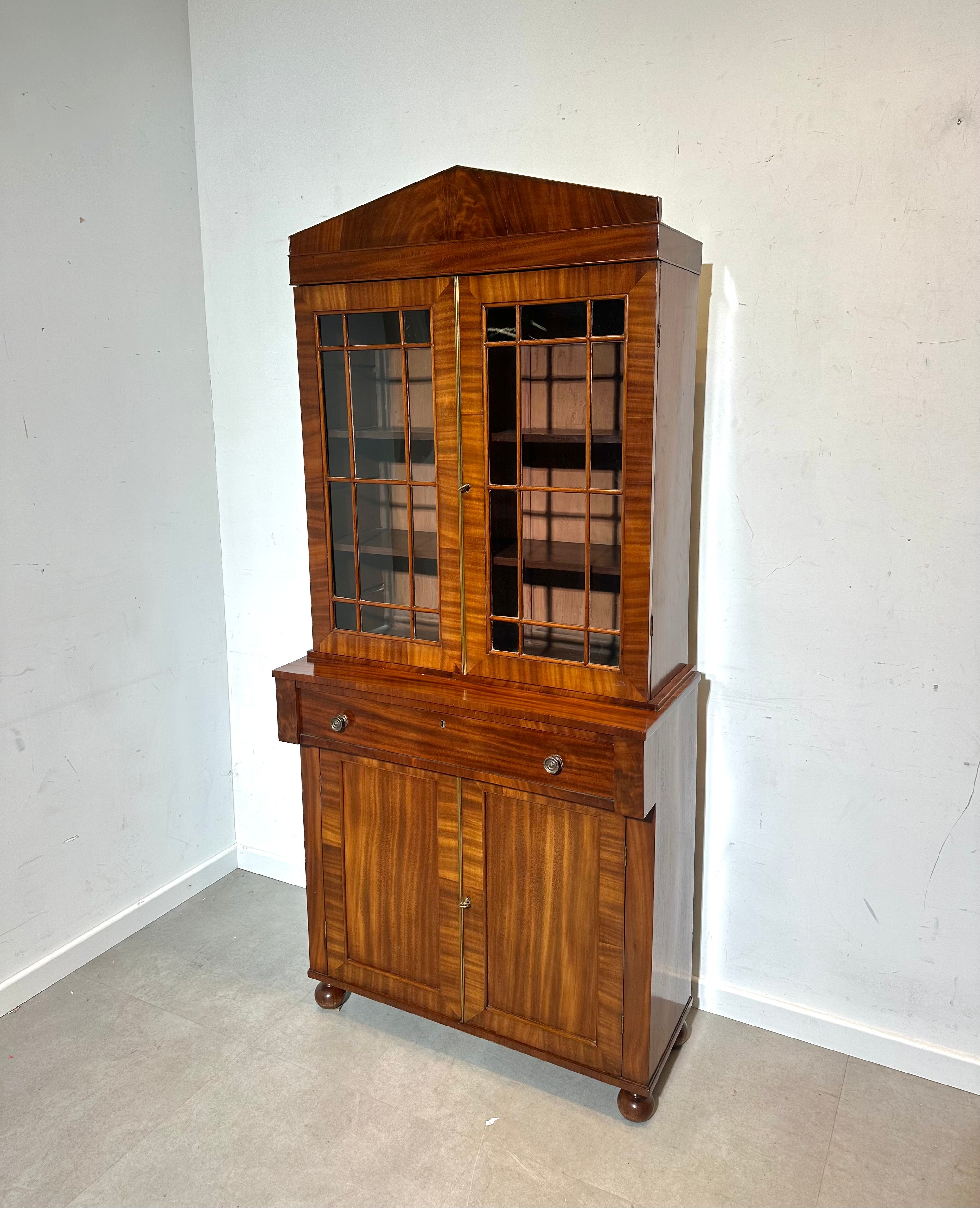 Antique Mahogany Display Cabinet
