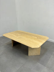 Italian travertine coffee table