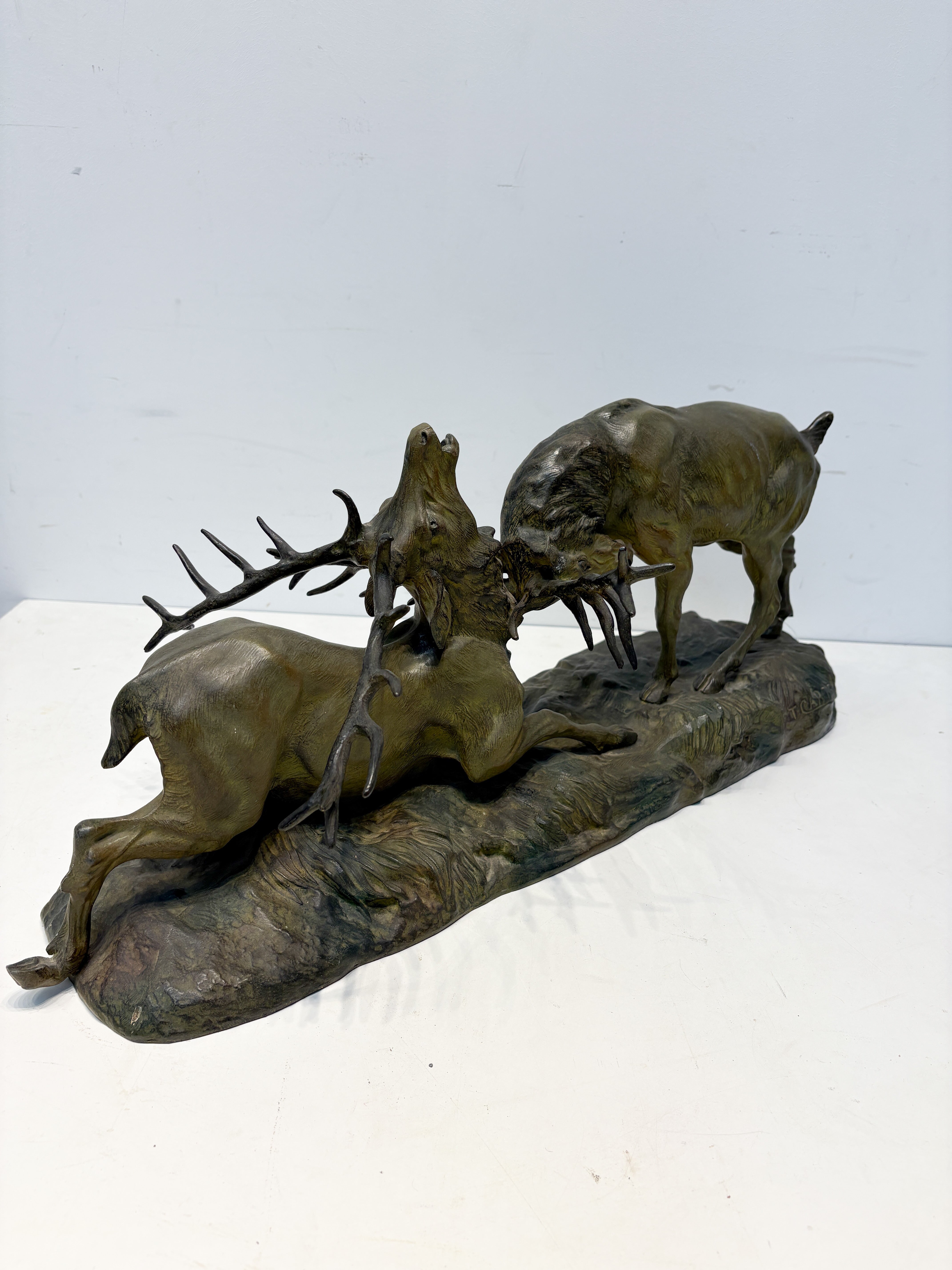 Statue of Fighting Stags