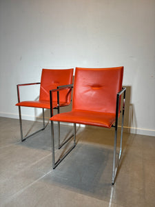 “Arco” Conference Chair Orange Leather