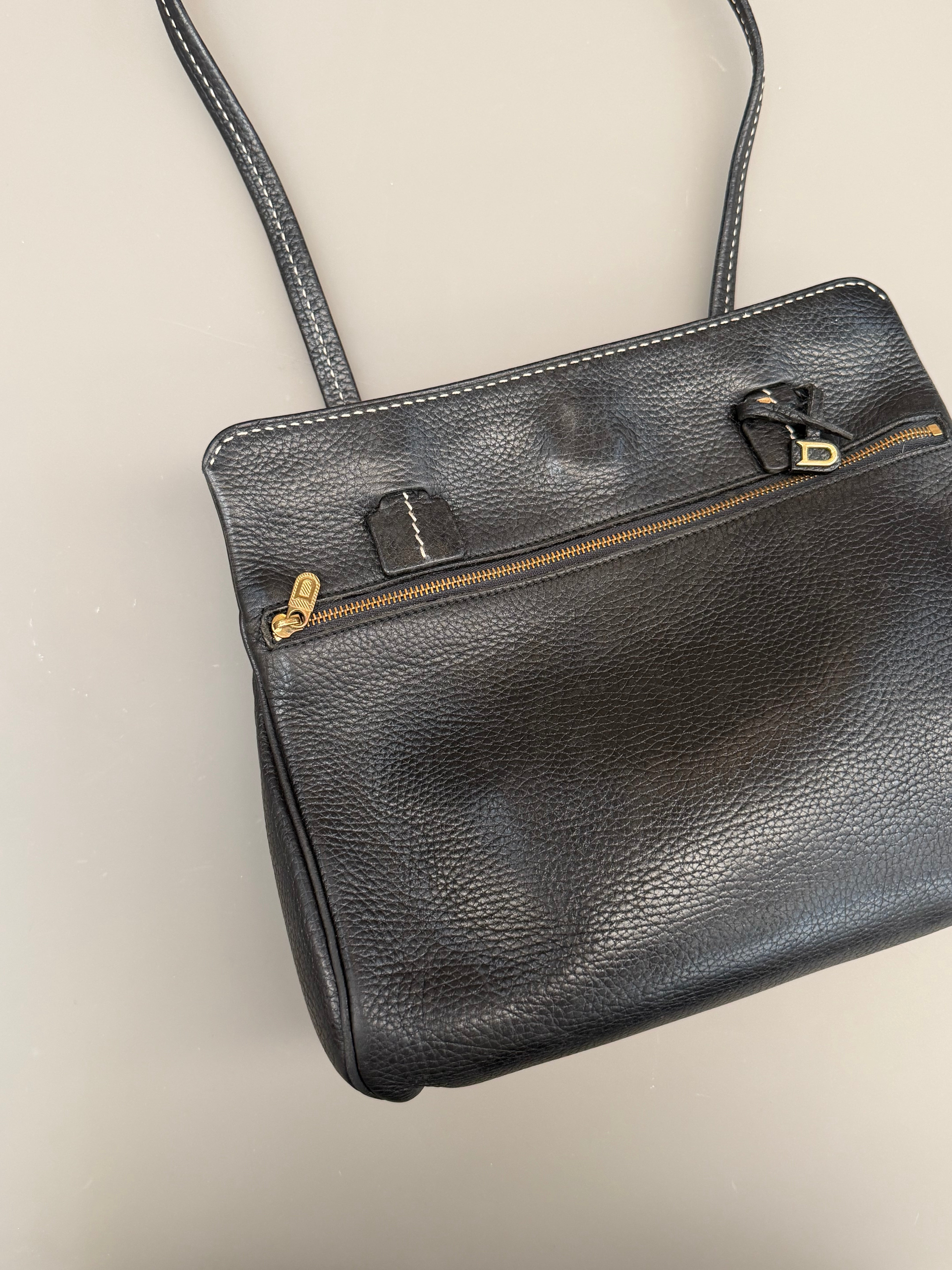Delvaux Nuage Handbag – Black Grained Leather – Vintage