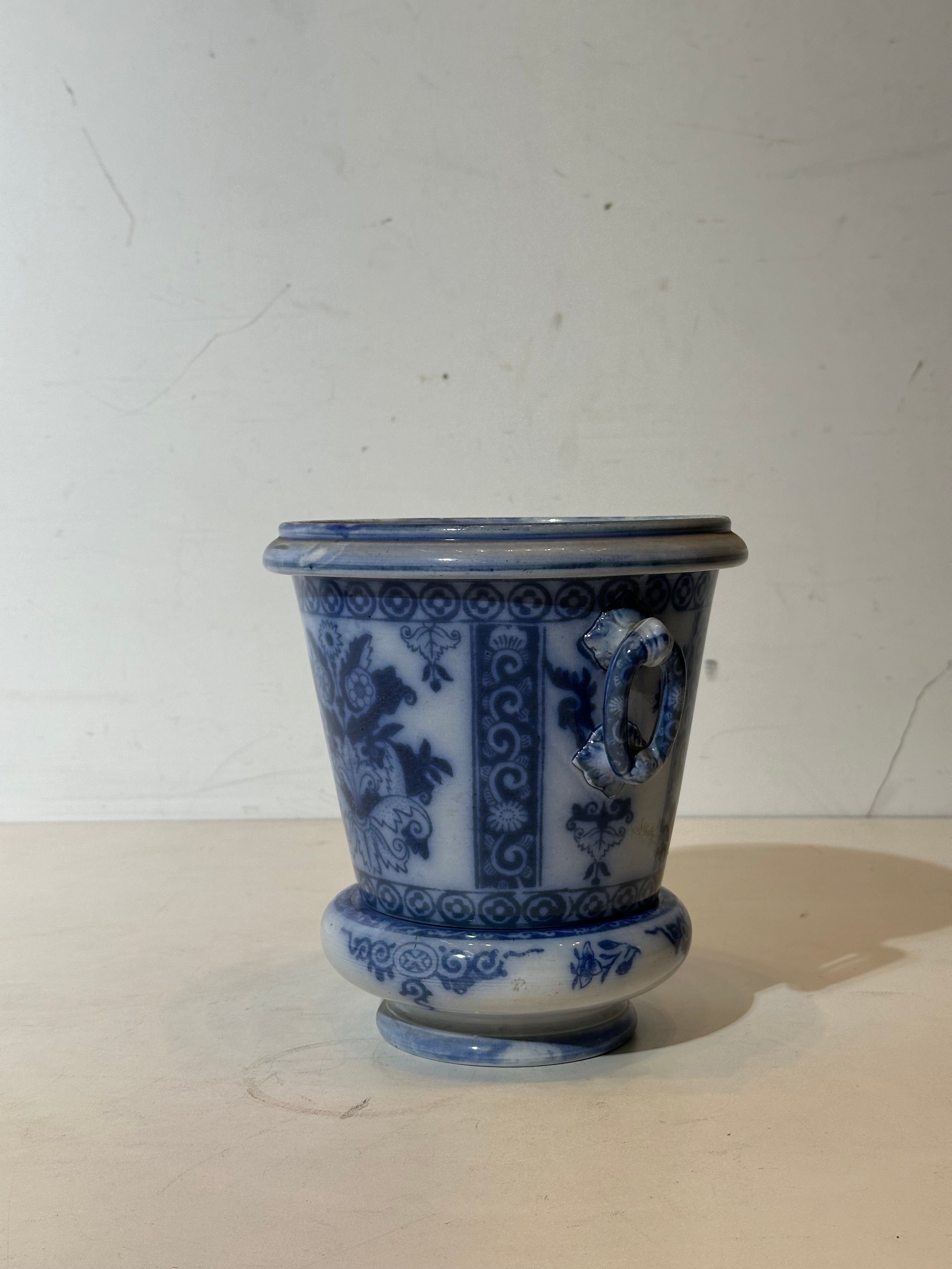 Antique Blue & White Cachepot – Maastricht Regout
