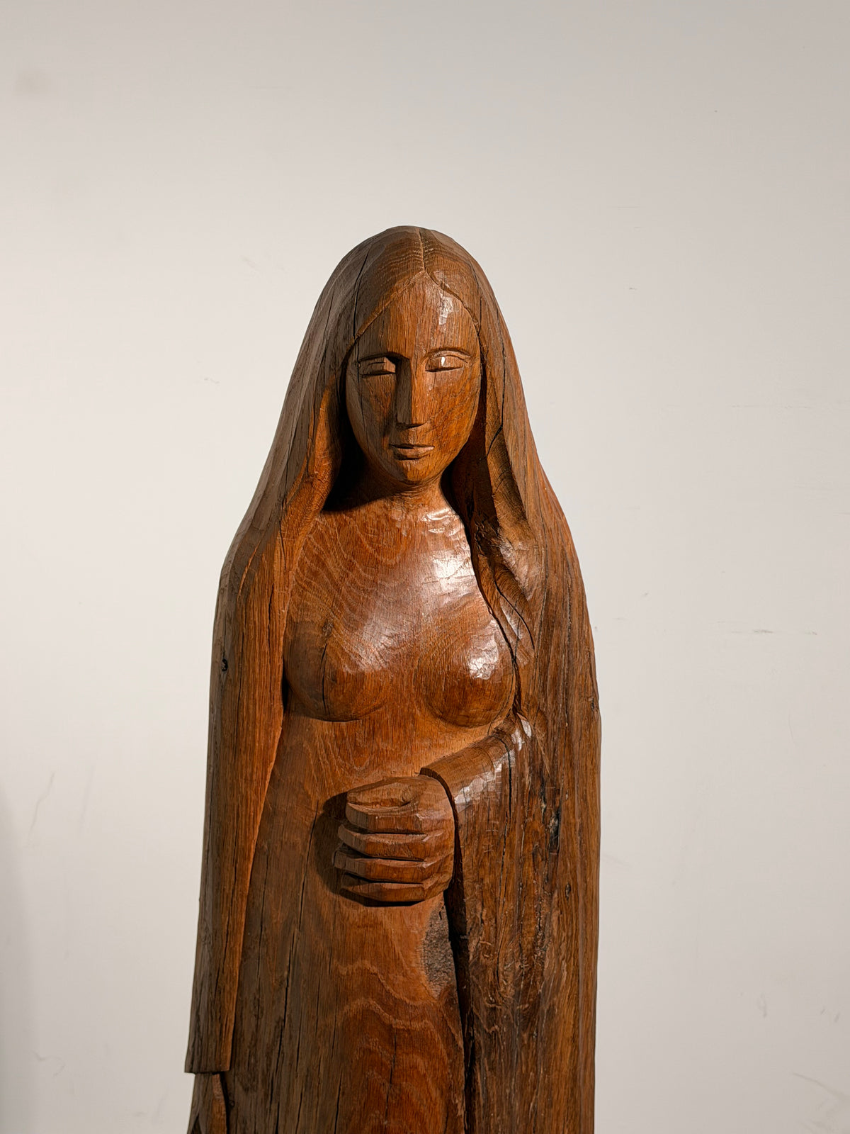 Rutger Rosier – Carved Wooden Female Sculpture XL